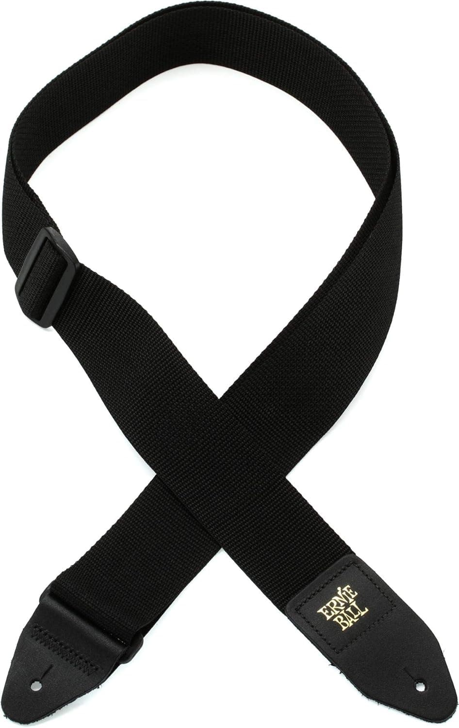 Ernie Ball Polypro Guitar Strap, Black (P04037) Black Standard - Image 2