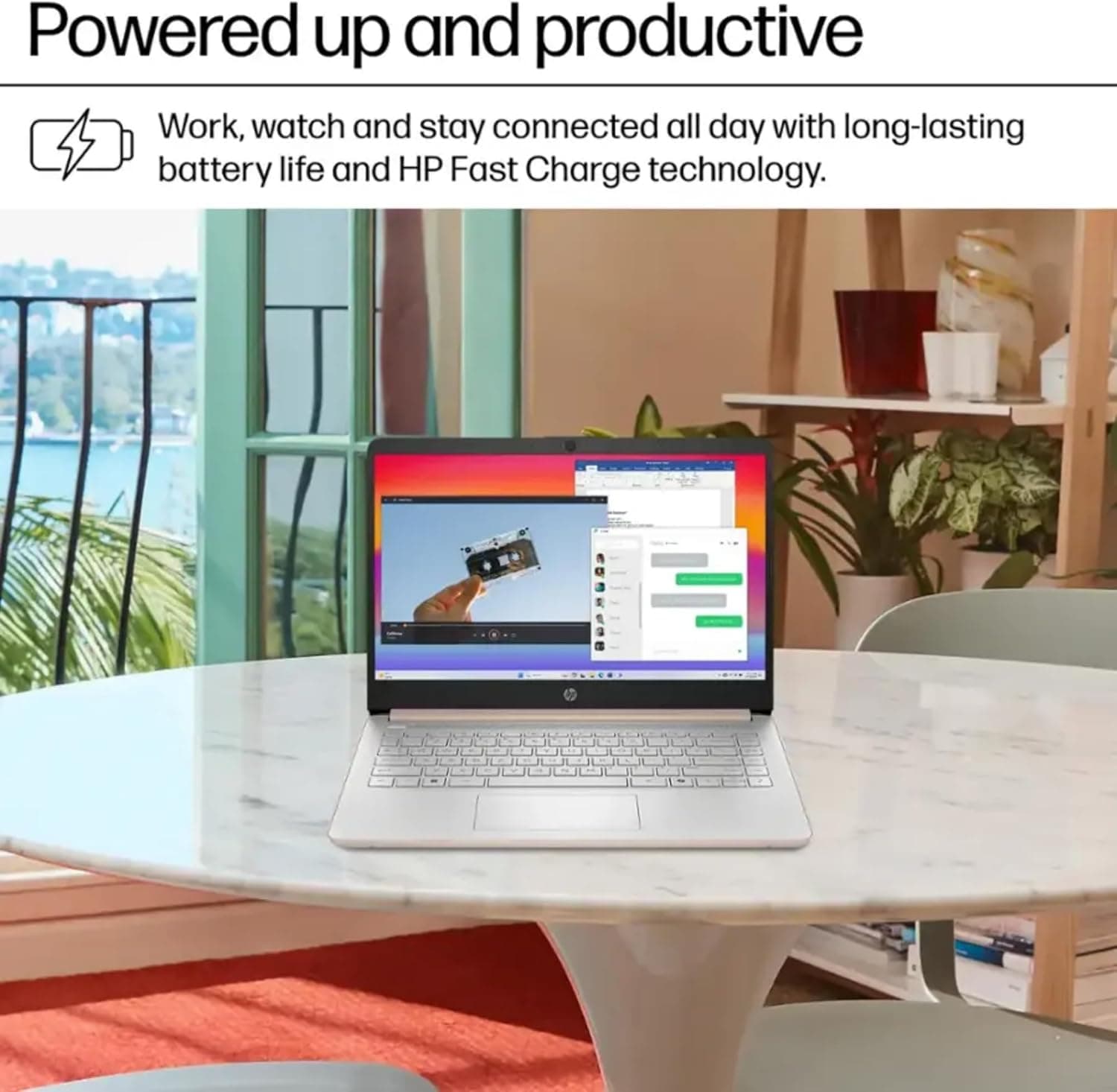 HP Rose Gold Ultrabook 14 Laptop with Office 365, Intel 4-Core CPU, 1.1TB Storage (1TB OneDrive and 64GB Emmc), 8GB RAM, Windows 11, No Mouse - Image 6