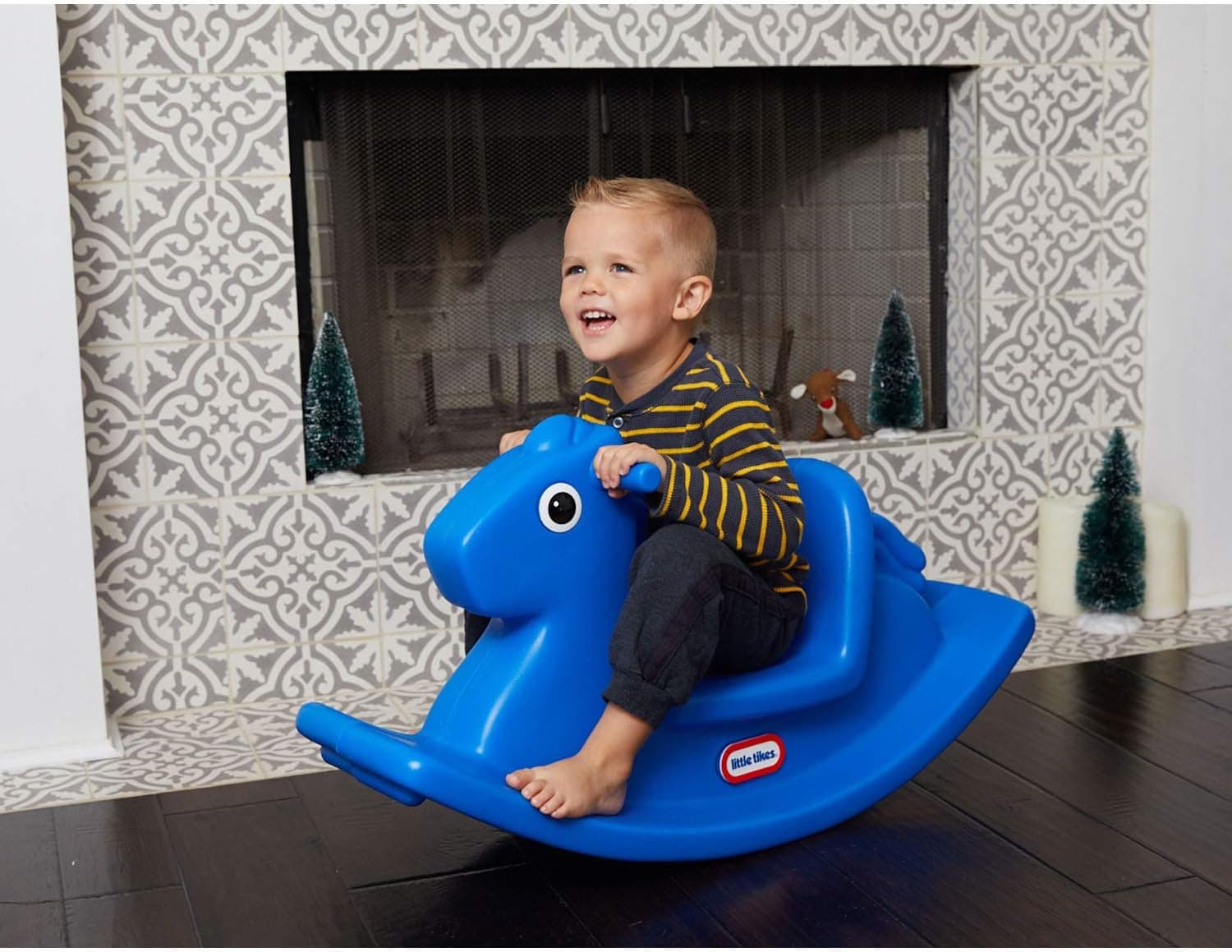 Little Tikes Rocking Horse Blue, 33.00 L x 10.00 W x 17.50 H Inches - Image 3
