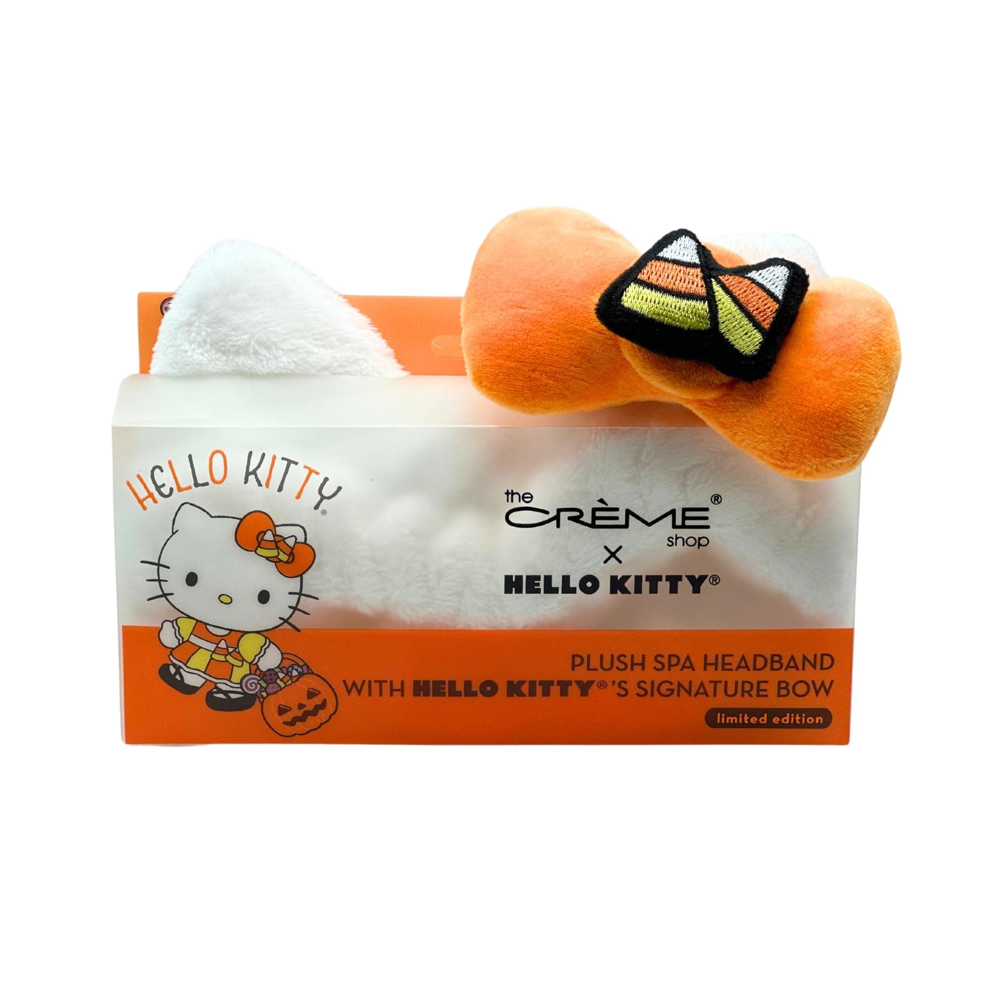 The Crème Shop x Hello Kitty Plush Spa Headband, Headband for Washing Face, Skincare Headbands, Headbands for Women (Limited Edition Halloween)