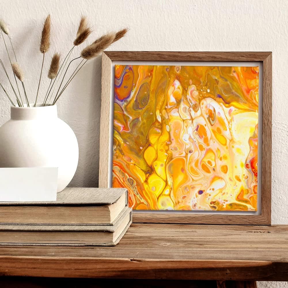 All in One Cell Effect Pouring Paint - No Need to add Silicone Oil for Perfect Cell Acrylic Paint - Easy To Use For Fluid Art, Splatter Paint and Cell Painting of Stretched Canvas, Wood, Rocks, Crafts and More - Premix 8oz Bottles (White) - Image 3