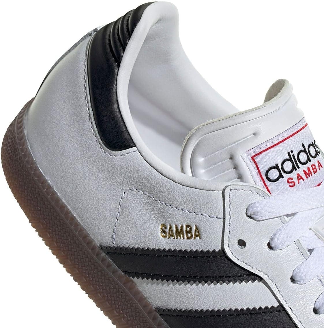 adidas Unisex-Adult Samba Indoor 8.5 Women/7.5 Men White/Black/Vivid Red - Image 8