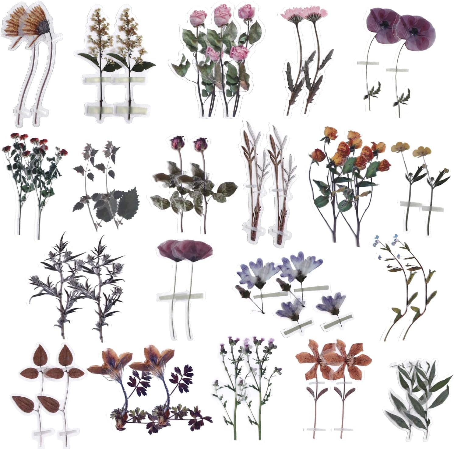 445 PCS Vintage Scrapbook Paper Journaling Scrapbooking Supplies Kit Aesthetic Decorative Craft Paper include 40 Sheet Flowers Stickers for Planner, Bullet Journaling, Junk Journal, Retro Crafts Vintage-445PCS - Image 6