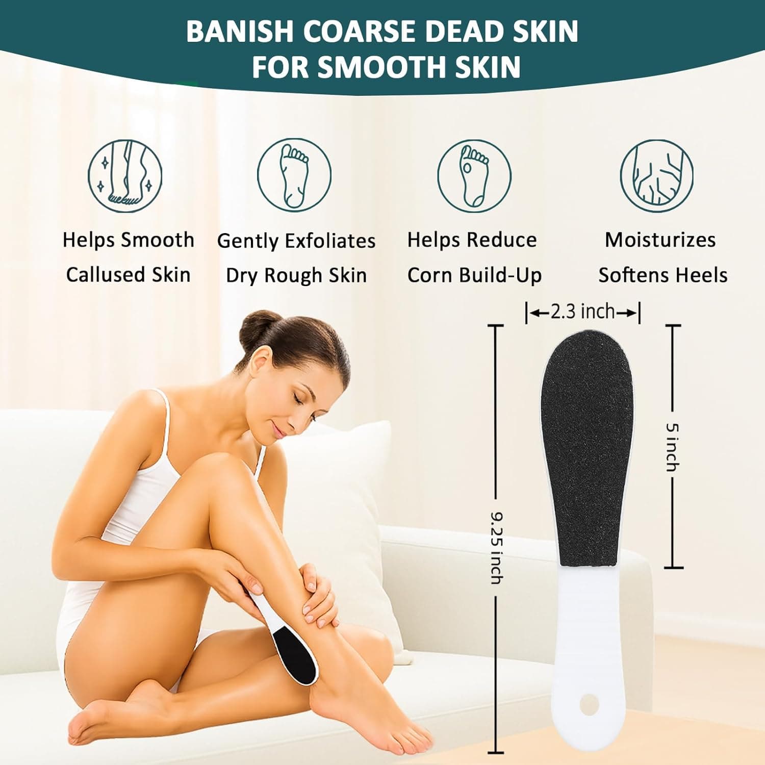 Pedicure Foot Care Kit 3 Piece – Includes Ginger Foot Spray, Callus Remover & Moisturizing Anti Crack Cream Stick, Care Kit for Women & Men, Perfect for Dry Cracked Feet - Image 4