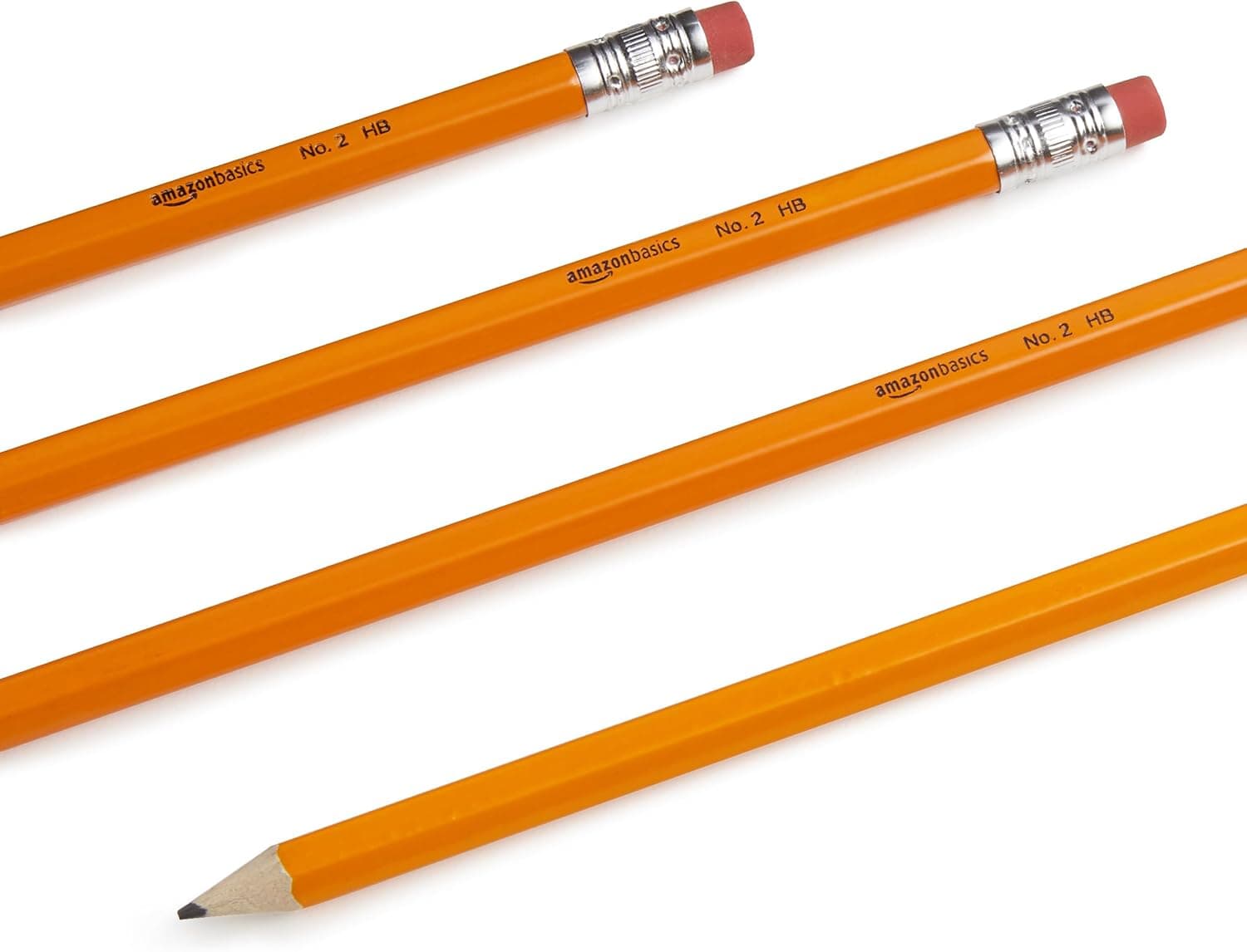 Amazon Basics Wood-Cased #2 Pencils, Pre-sharpened, HB Lead Bulk Box, 150 Count, Yellow - Image 3
