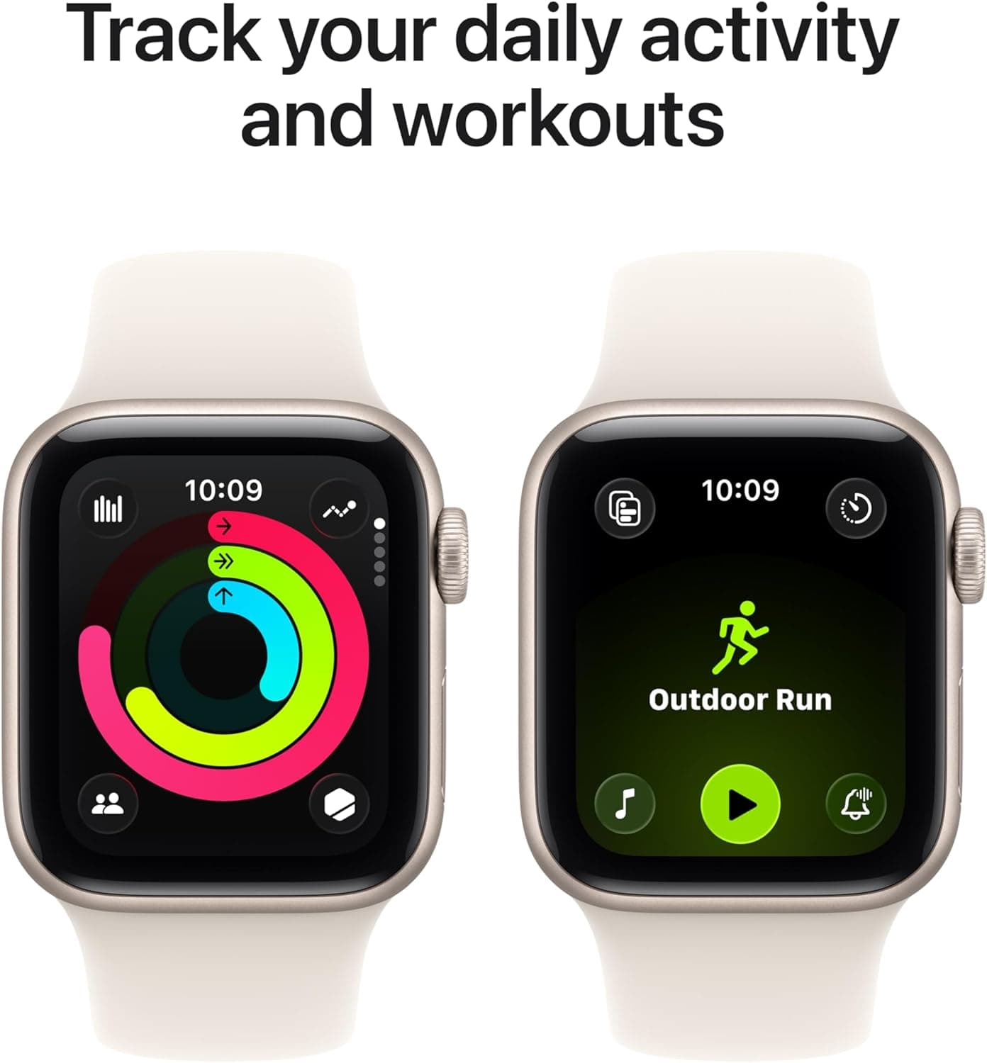 Apple Watch SE 3 [GPS 40mm] Reloj inteligente con caja de aluminio Starlight y correa deportiva Starlight - S/M. Monitor de fitness y sueño - Image 6