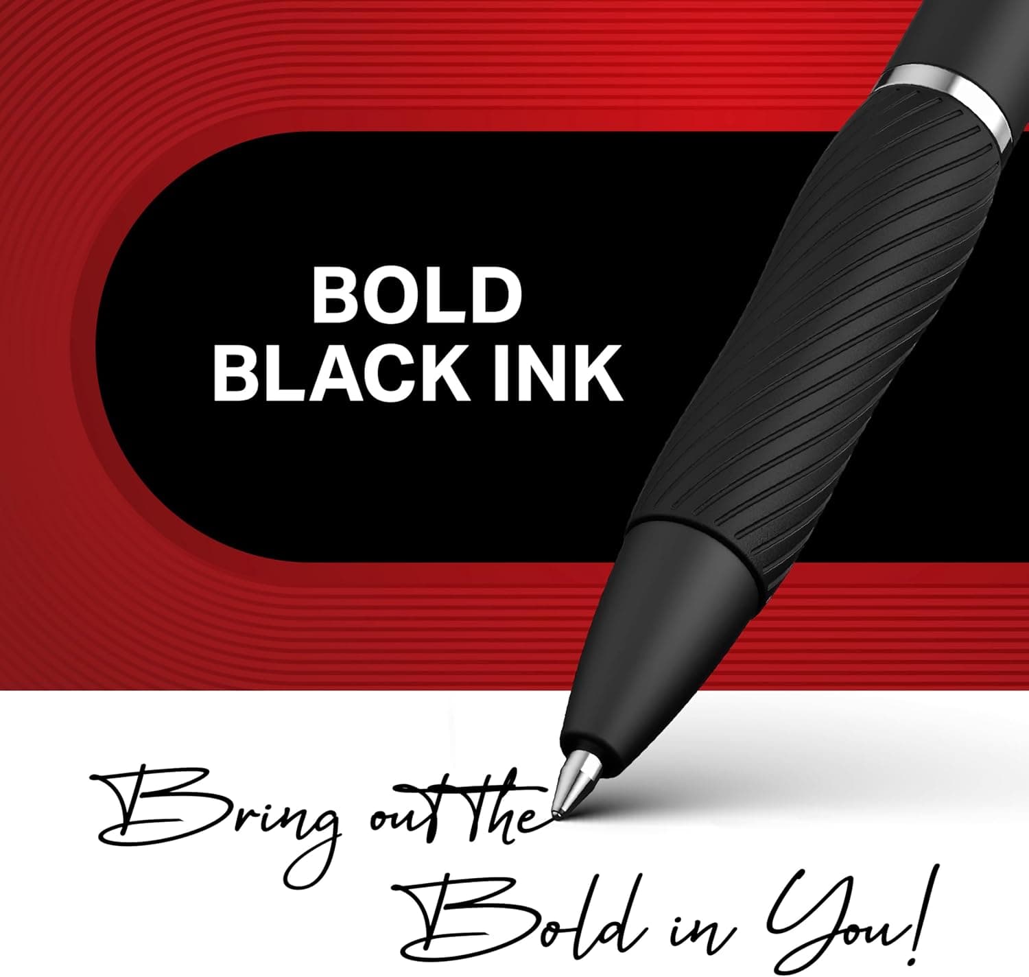 Sharpie S-Gel Pens, Medium Point (0.7mm), Black Ink, 4 Count - Ideal for Writing, Journaling, Drawing, Coloring, Note-Taking, College Supplies - Image 3