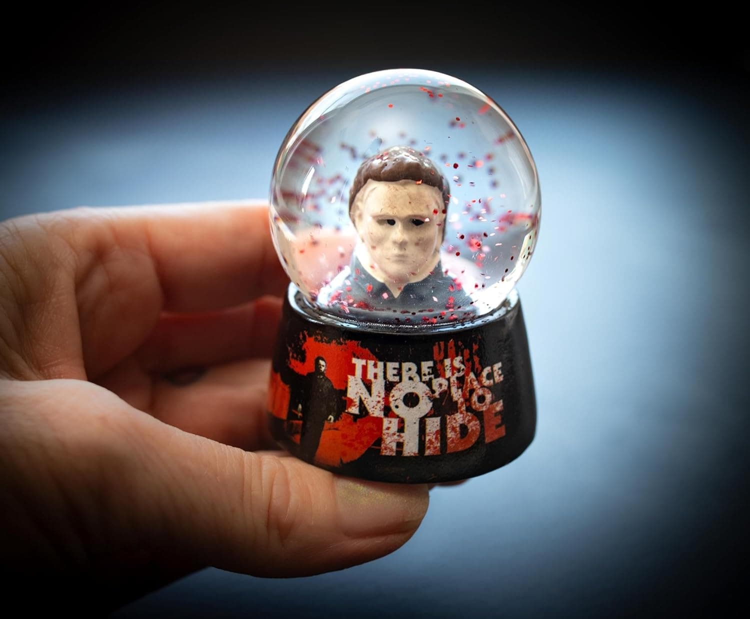 Halloween Michael Myers No Place to Hide Mini Snow Globe with Swirling Glitter Display | Horror Movie Collectible Keepsake | 3 Inches Tall - Image 5