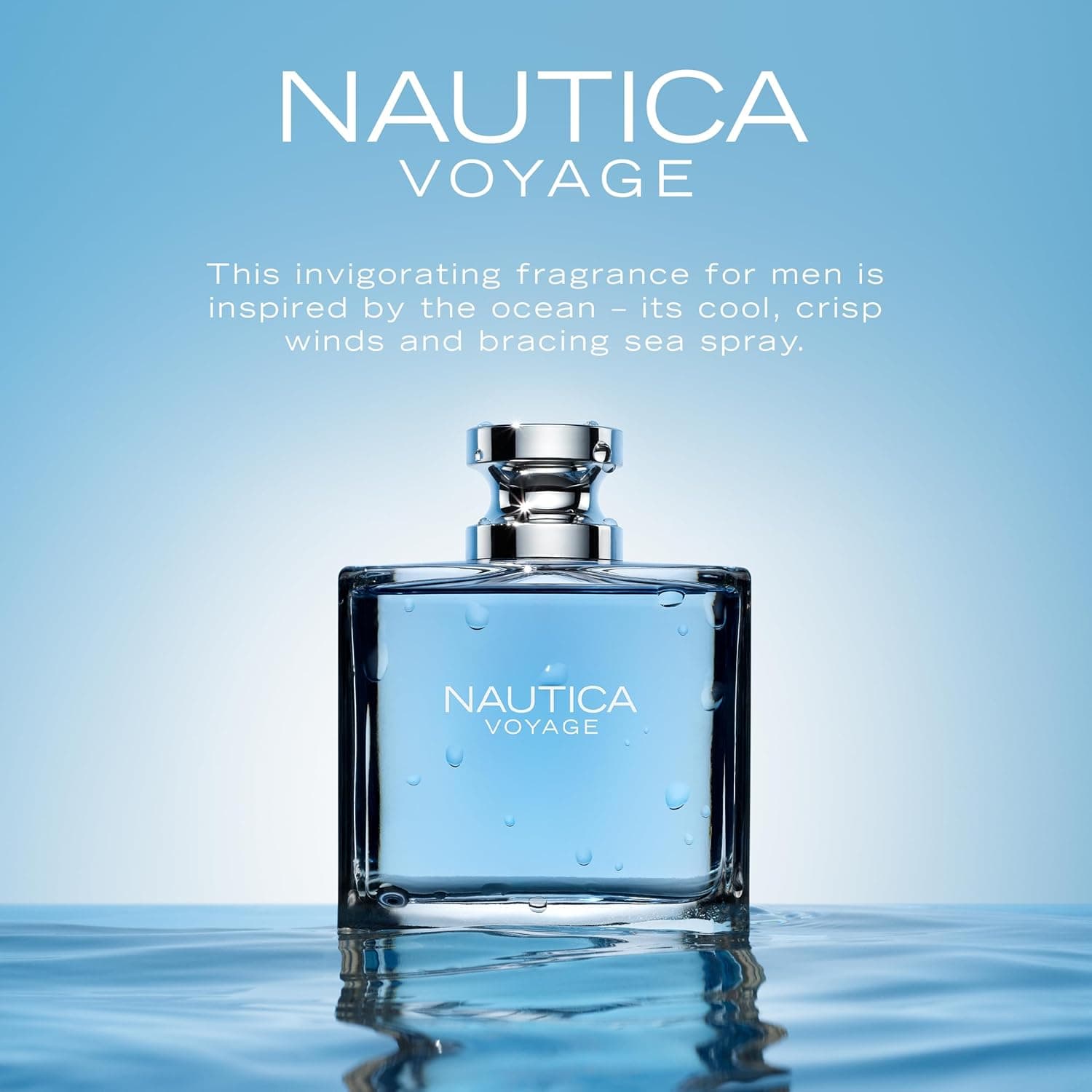 Nautica Voyage Eau De Toilette, Cologne at Pabango Para sa Lalaki, Sariwa, Romantiko, Prutas na Amoy na May Kahoy, Aquatic na Nota ng Apple, Water Lotus, Cedarwood, at Musk Ideal na Pagsusuot sa Araw, Matagal na Tumagal 3.3Fl oz Nautica Voyage 1 Count (Pack ng 1) - Image 4