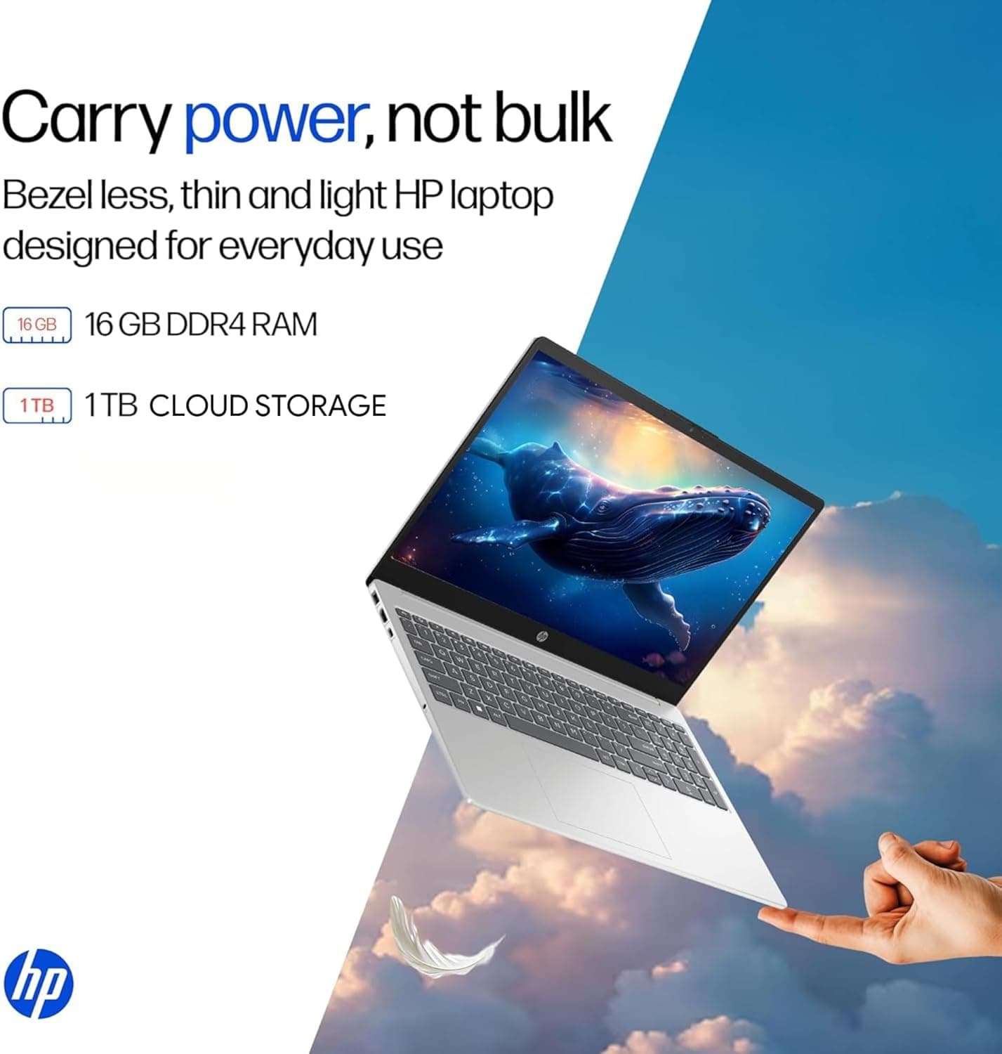HP Everyday Laptop | Office 365 | Intel Quad-Core Processor | 11.5 HRs Battery | 1TB Cloud Storage with 64GB SSD, 8GB RAM | Copilot AI Windows 11 w/o Mouse White - Image 7