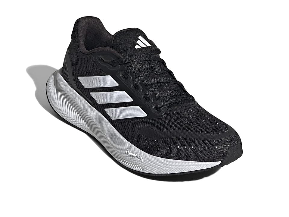 adidas Run Falcon 5 Running Shoes Women's Running Shoes Black/White/Black : 6 C - Wide
