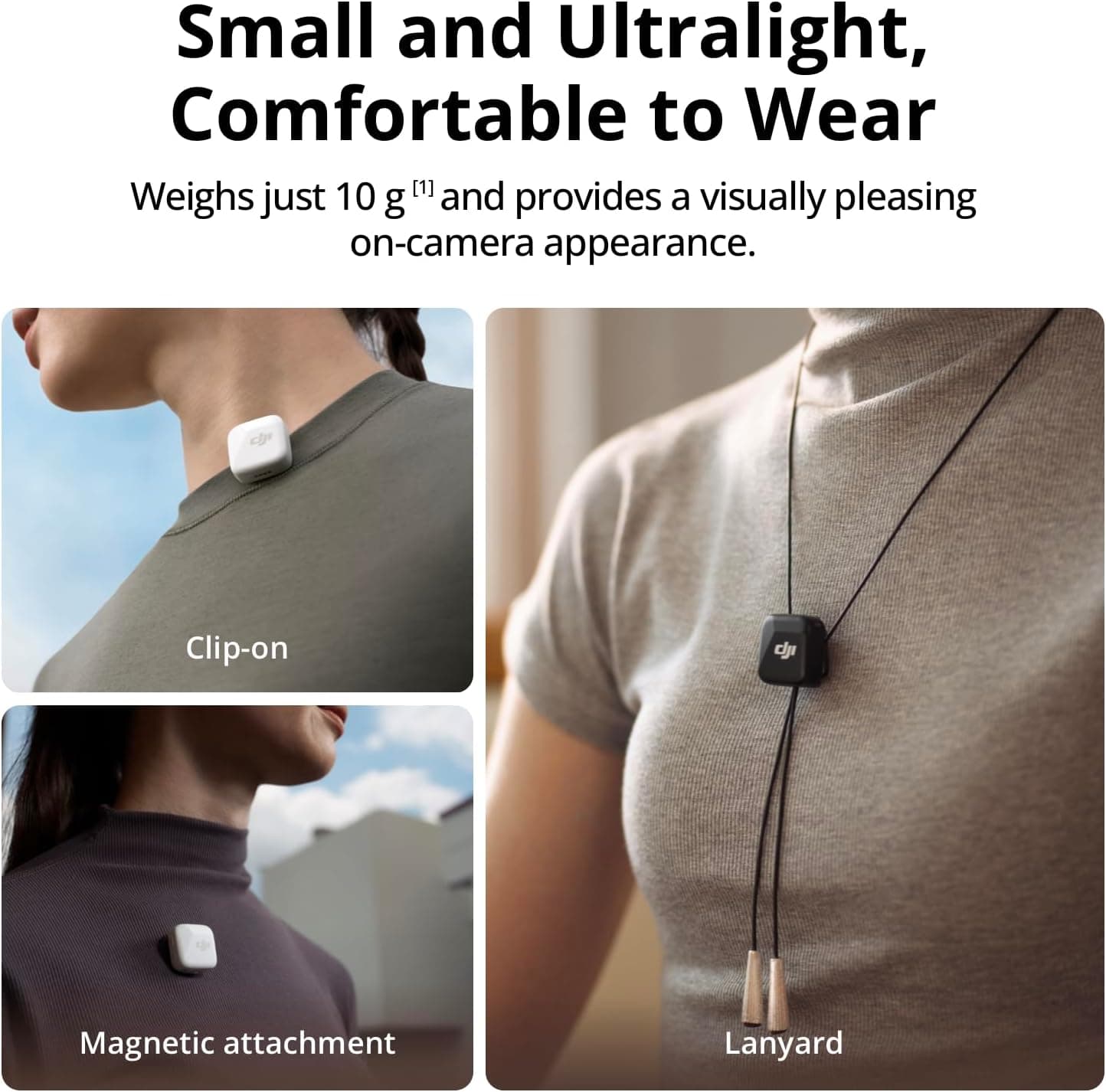 DJI Mic Mini (2 TX + 1 RX), Detail-Rich Audio, Wireless Lavalier Microphone for Camera/Android, 2-Person Vlog, Team Production Mic Mini (2 TX + 1 RX) Single - Image 2