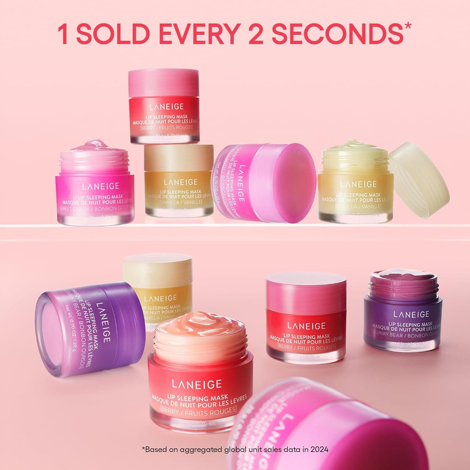LANEIGE Lip Sleeping Mask: Nourish, Hydrate, Vitamin C, Murumuru & Shea Butter, Antioxidants, Flaky, Dry Lips Berry - Image 9