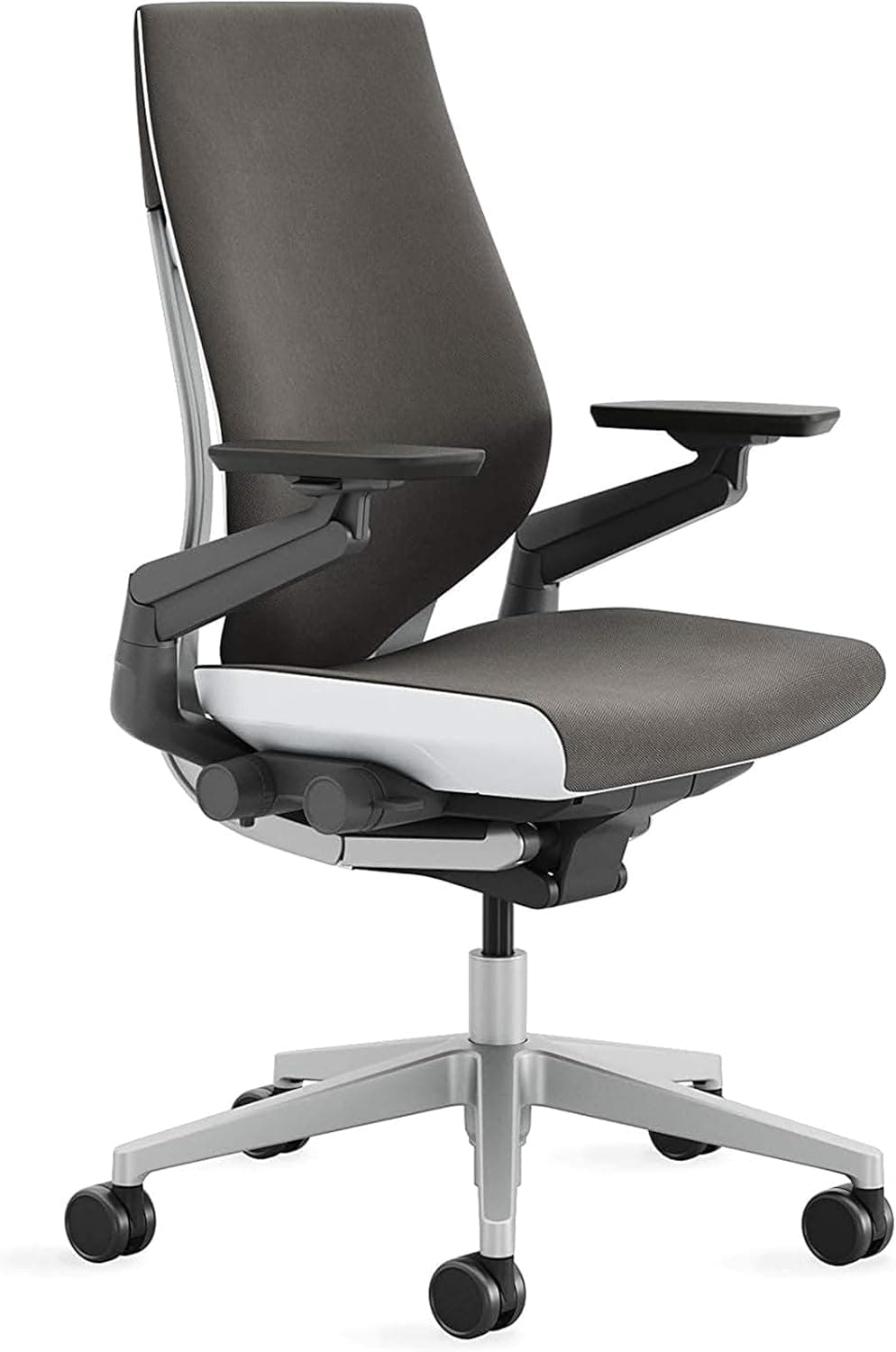 Steelcase Gesture Office Chair - Ergonomic Work Chair with Wheels for Carpet - Comfortable - Intuitive-to-Adjust for Desk - 360-Degree Arms - Graphite Gray Fabric - Image 2