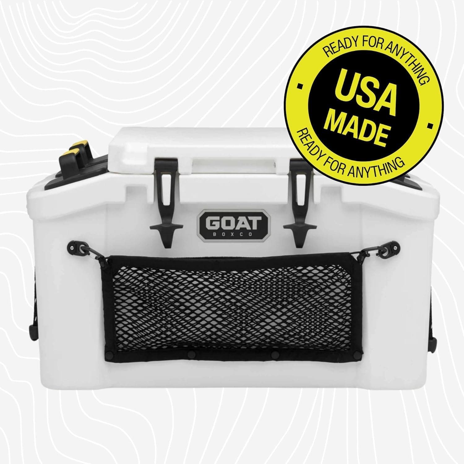 GOAT BOXCO HUB 50 System - Camping Cooler for Men & Women - Perfect for Hunting Essentials, Fishing Gear & Survival Gear - Small Cooler Picnic Basket for Road Trips & Hiking Desert Orange - Image 9