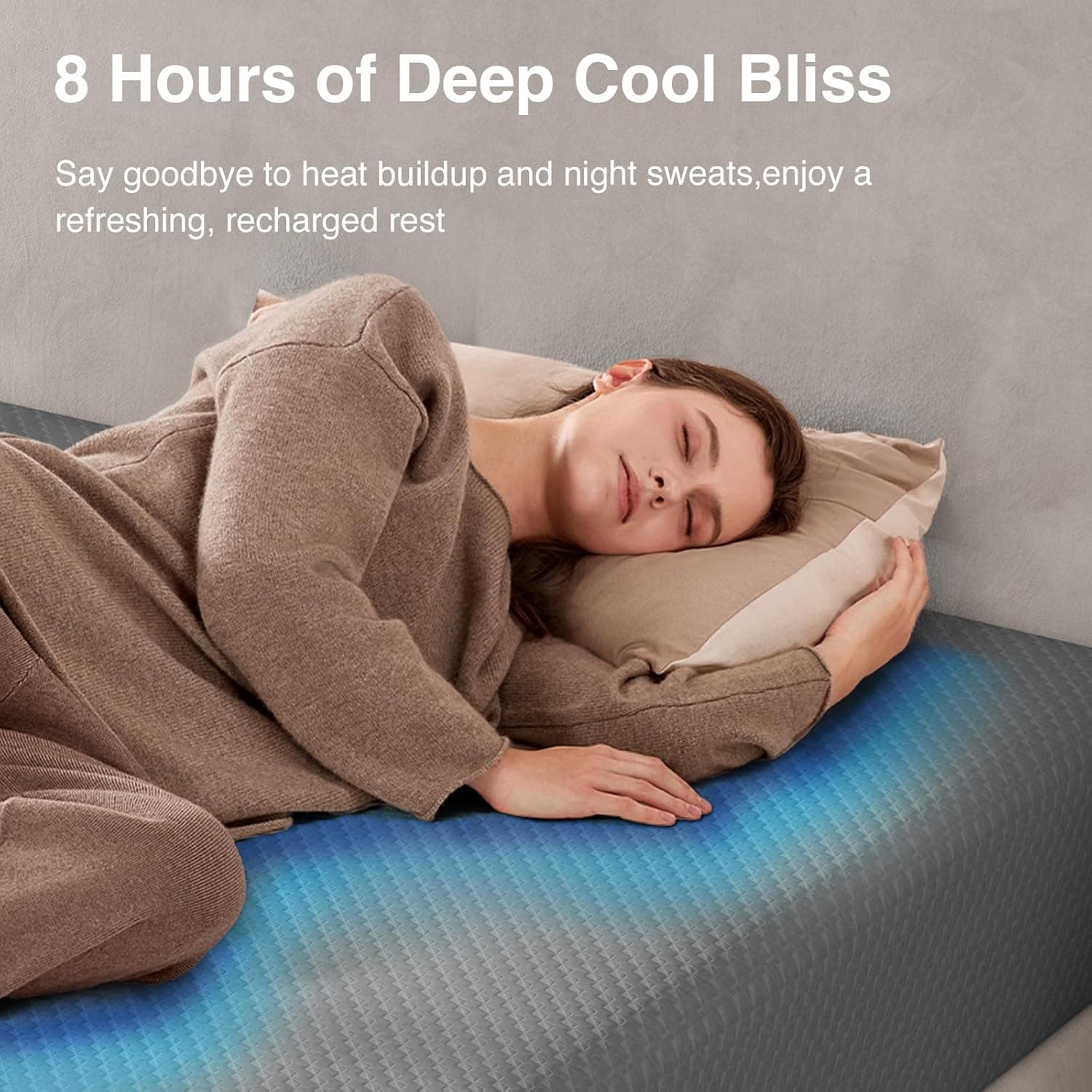 Novilla King Size Mattress, 12 Inch Memory Foam Mattress King for Cool Night Sleep & Pressure Relief, Thermally Balanced Foam Mattresses For Heat Dissipation, CertiPUR-US Certified Mattresses in a Box King (U.S. Standard) 12 Inch Grey - Image 4