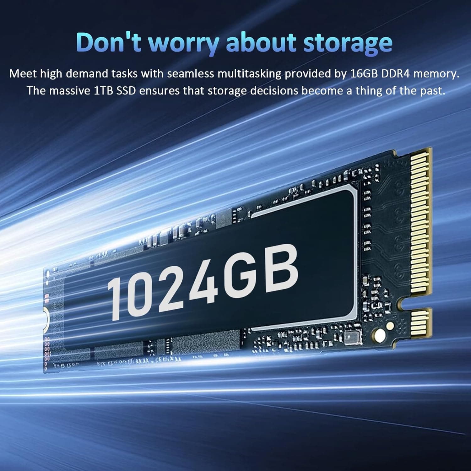 15.6" Laptop Computer Notebook, 4-Core N95 Processor, FHD Display, Backlit Keyboard, Fingerprint, Webcam, Bluetooth, WiFi, Win 11 Pro, 10TB Upgradeable, T152A, 16GB RAM, 1TB NVMe SSD, Silver - Image 3