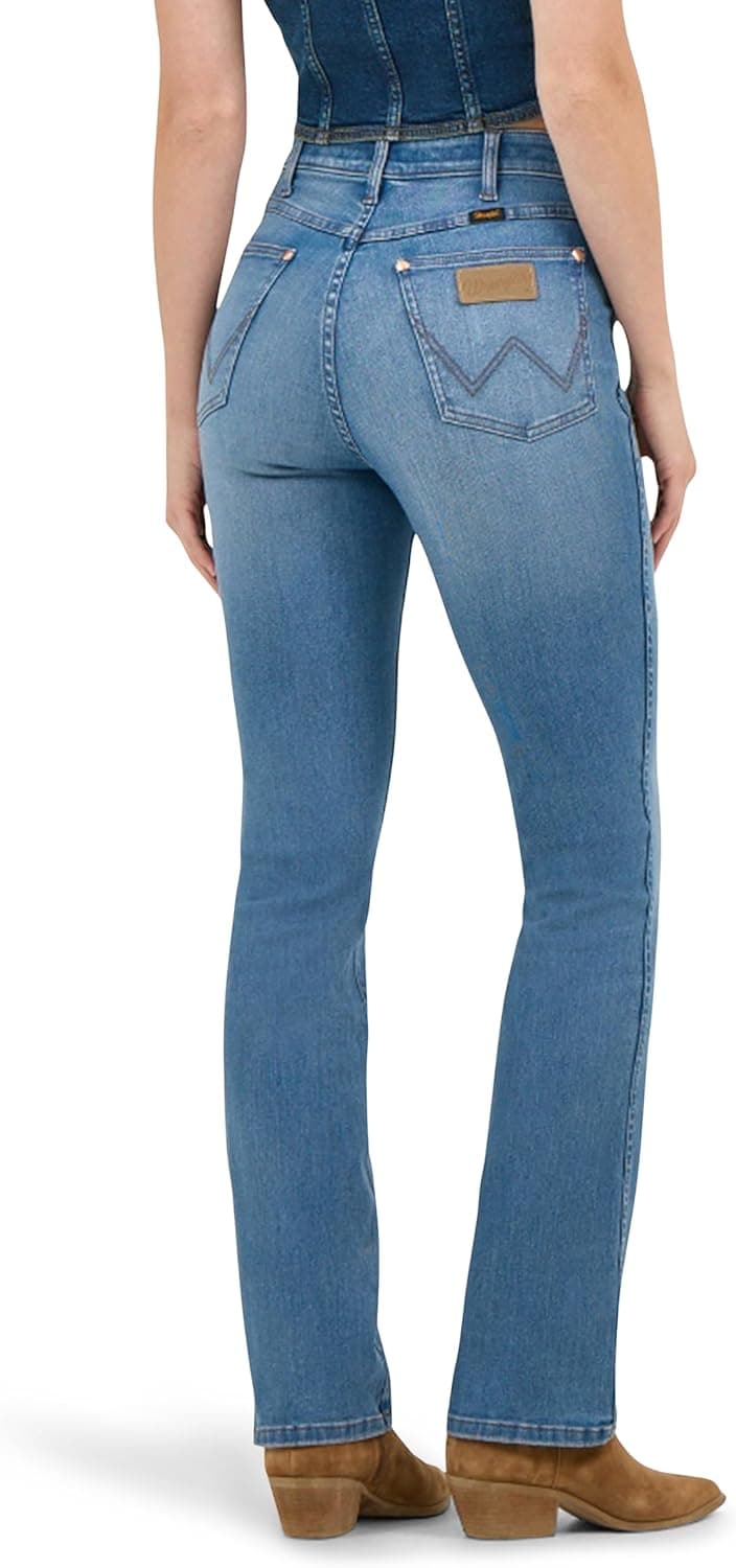 Wrangler Womens X Lainey Wilson Boot Huggers 25W x 34L Wrangler Blue Wash - Image 4