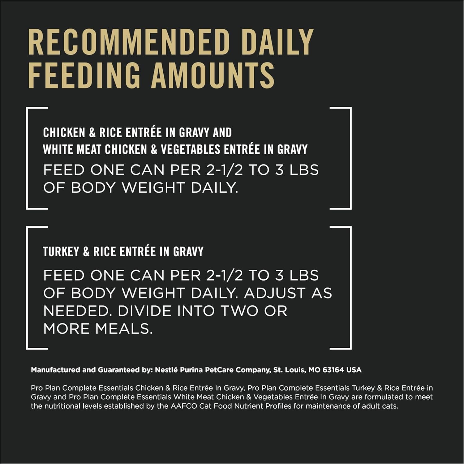 Purina Pro Plan Gravy, High Protein Wet Cat Food Variety Pack, Complete Essentials Chicken and Turkey Favorites - (Pack of 24) 3 oz. Cans - Image 8