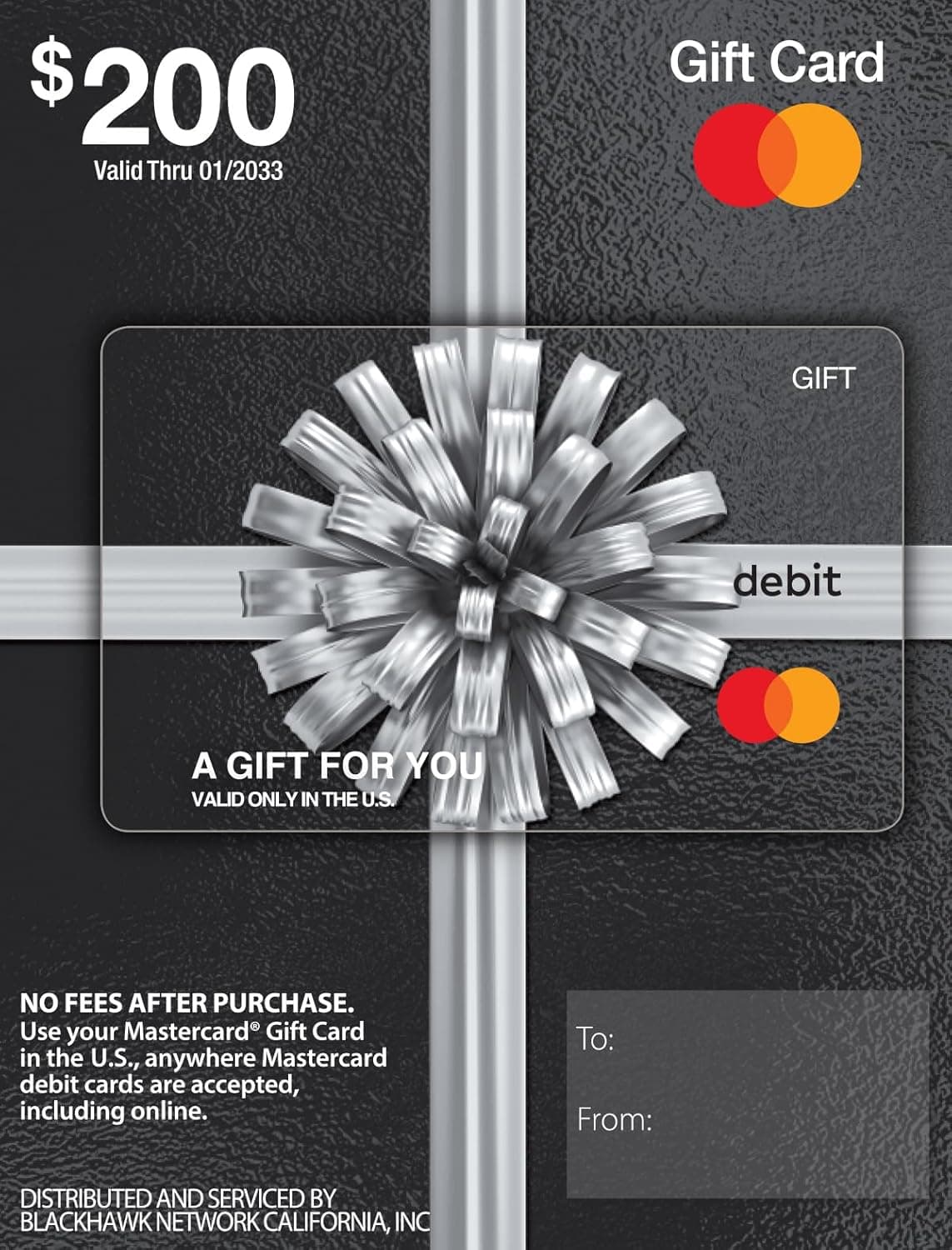 $200 Mastercard Gift Card (plus $6.95 Purchase Fee) - Image 2
