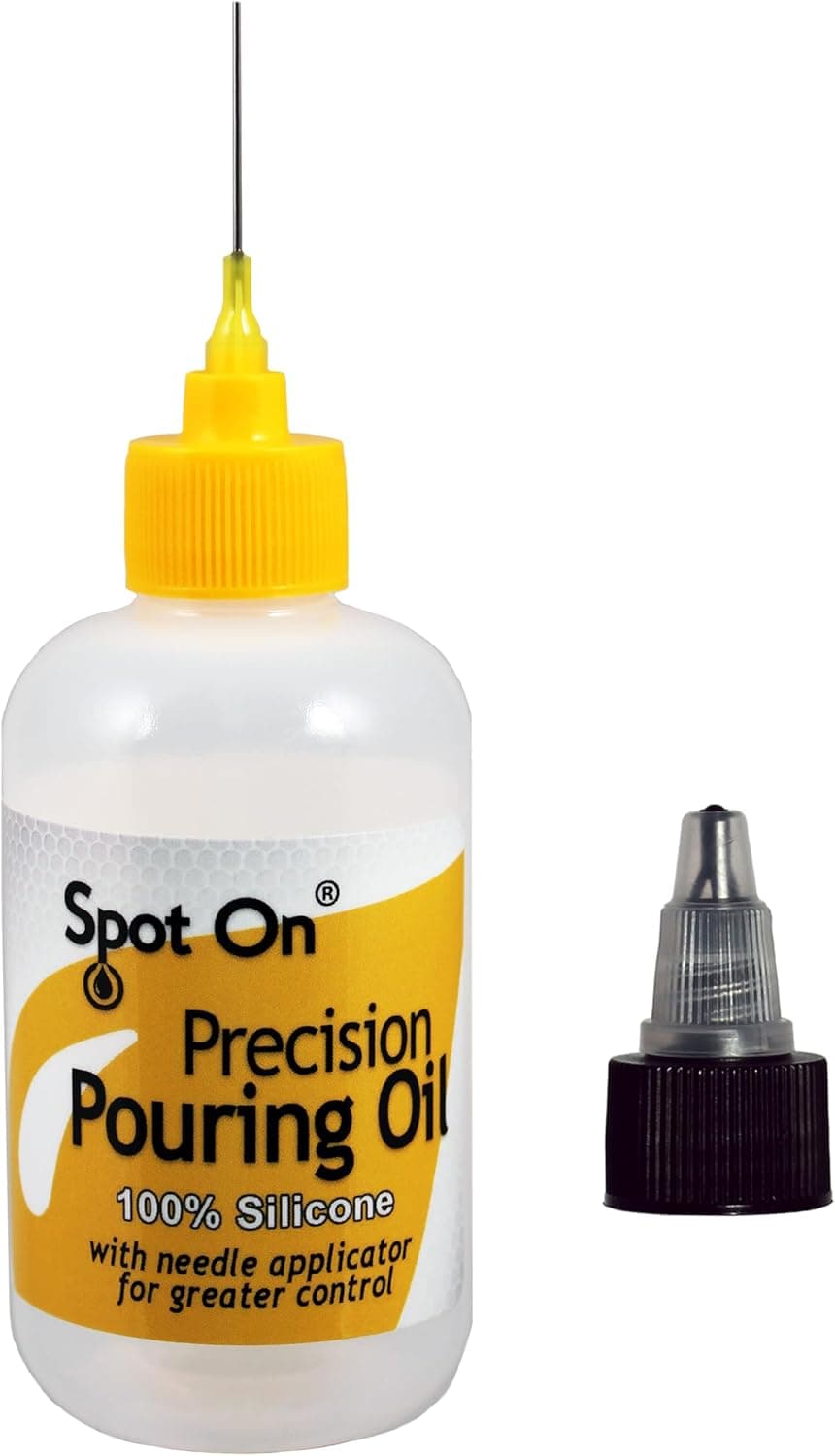 Pure Silicone Pouring Oil for Acrylic Painting - 100% Silicone for Superior Cell Creation - Acrylic Paint Pouring Medium - Made in The USA - Precision Needle Applicator - Image 2