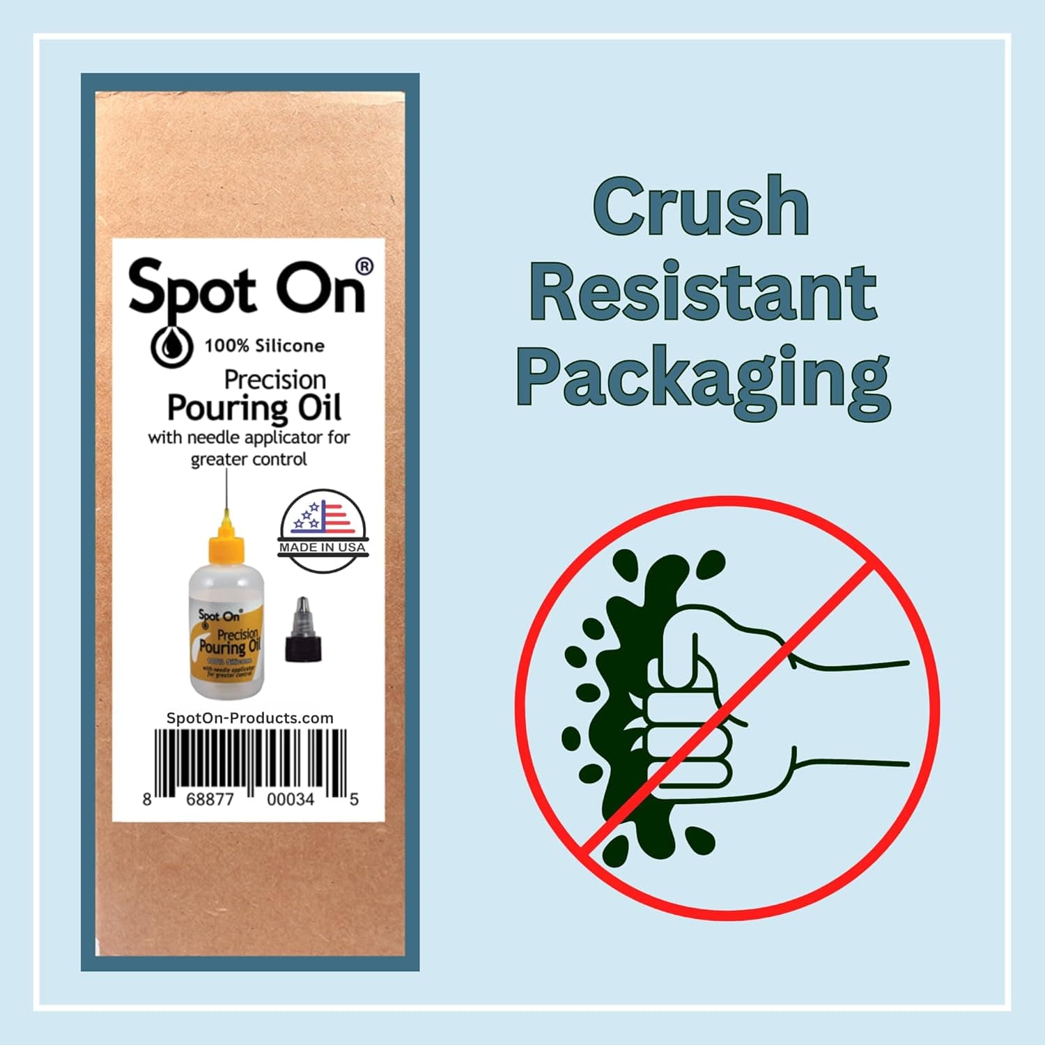 Pure Silicone Pouring Oil for Acrylic Painting - 100% Silicone for Superior Cell Creation - Acrylic Paint Pouring Medium - Made in The USA - Precision Needle Applicator - Image 6