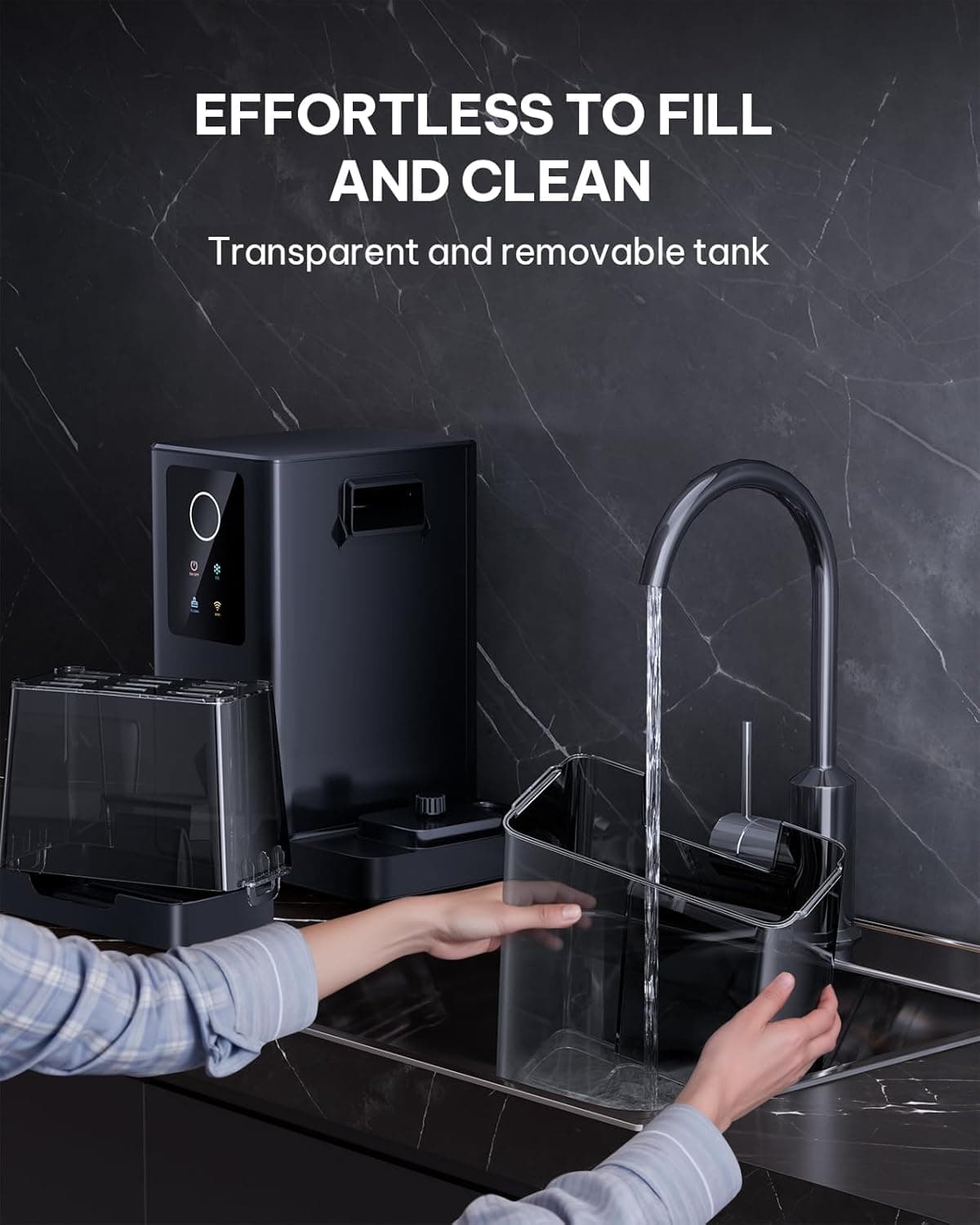 Silonn Nugget Ice Maker Countertop with APP & Voice Control, Self Cleaning Ice Machine with 3L Large Water Tank, 40 lbs/24H Soft Chewable Ice, Portable Pebble Ice Maker for Home, Kitchen and Party Silver Gray 40Lbs - Image 8