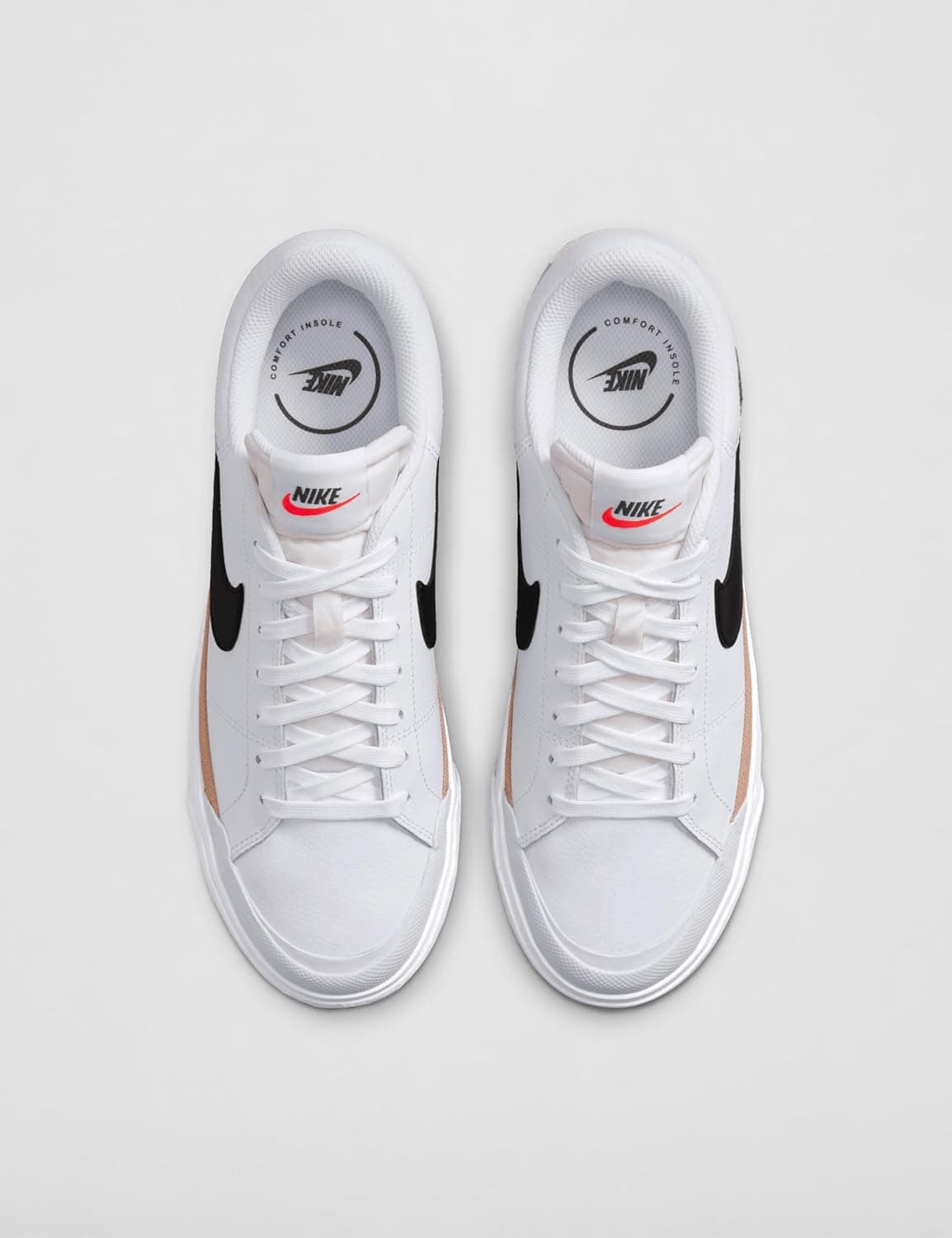 Nike Women's Court Legacy Lift Shoes 7 White/Black/Hemp/Team Orange - Image 5