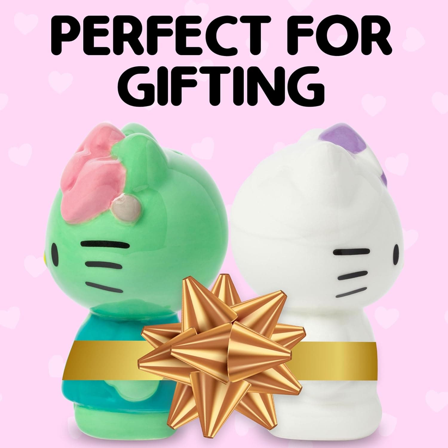 Silver Buffalo Sanrio Hello Kitty Halloween Ceramic Salt and Pepper Shaker Set, 5” L x 2” W x 3.5” H Sanrio Hello Kitty Christmas - Image 9