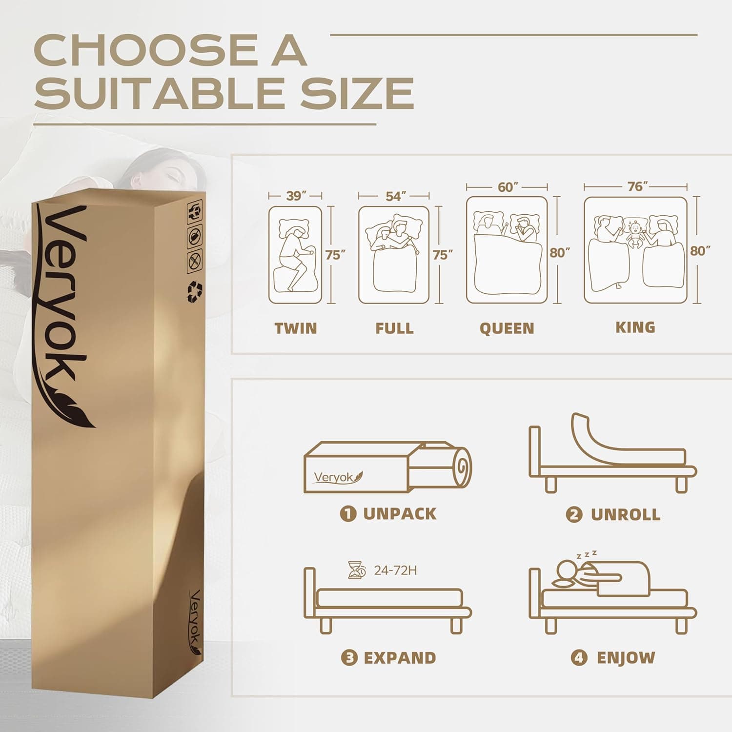 Hybrid Mattress Queen Size, 12 Inch Soft Queen Size with Hybrid Bed Mattress in a Box Pressure Relief, Cooling Farbic, Motion Isolation & Edge Support 12inch Soft Queen - Image 7