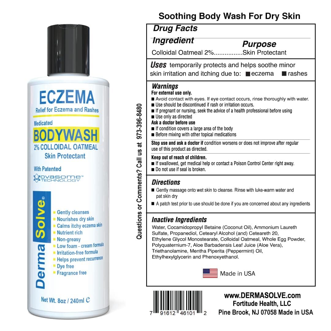 Dermasolve Eczema Relief Body Wash (2 Pack) | Protects, Moisturizes, and Repairs Skin - Kids, Babies & Adults - Steroid Free - Image 3