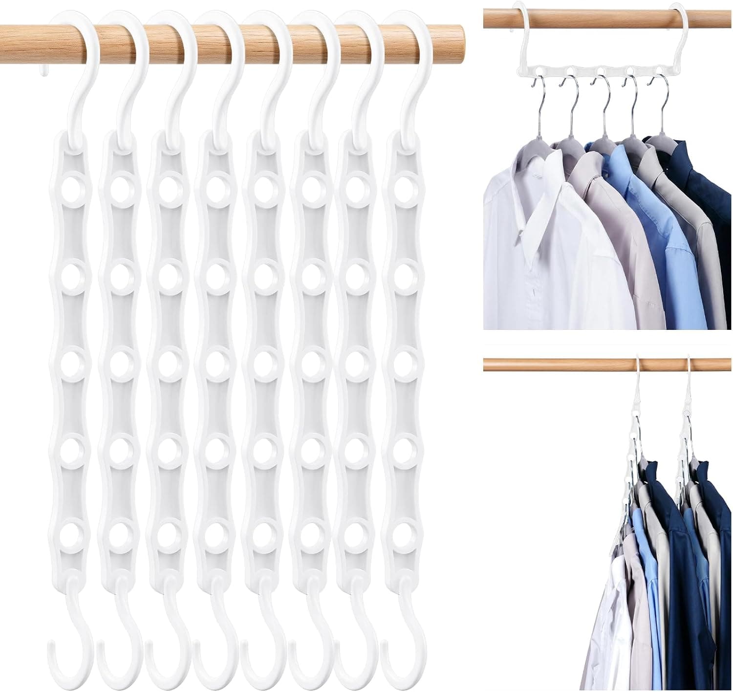 HOUSE DAY Space Saving Hangers 16 Pack, Closet Organizers and Storage