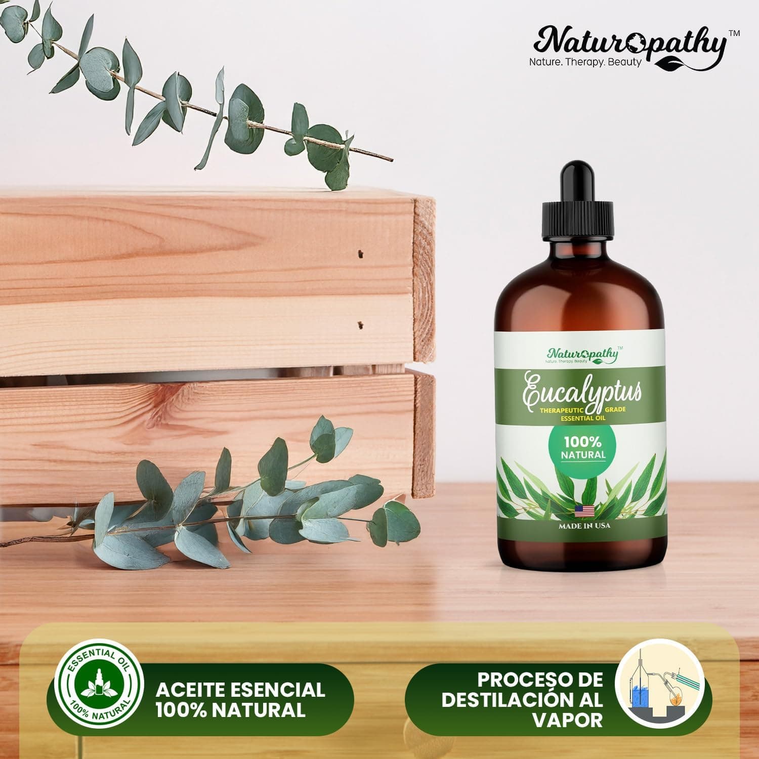 Aceite Esencial de Eucalipto, Grado Terapéutico, Calidad Premium Perfecto para Aromaterapia (4 fl oz) Eucalipto 4 Fl Oz (Paquete de 1) - Image 10
