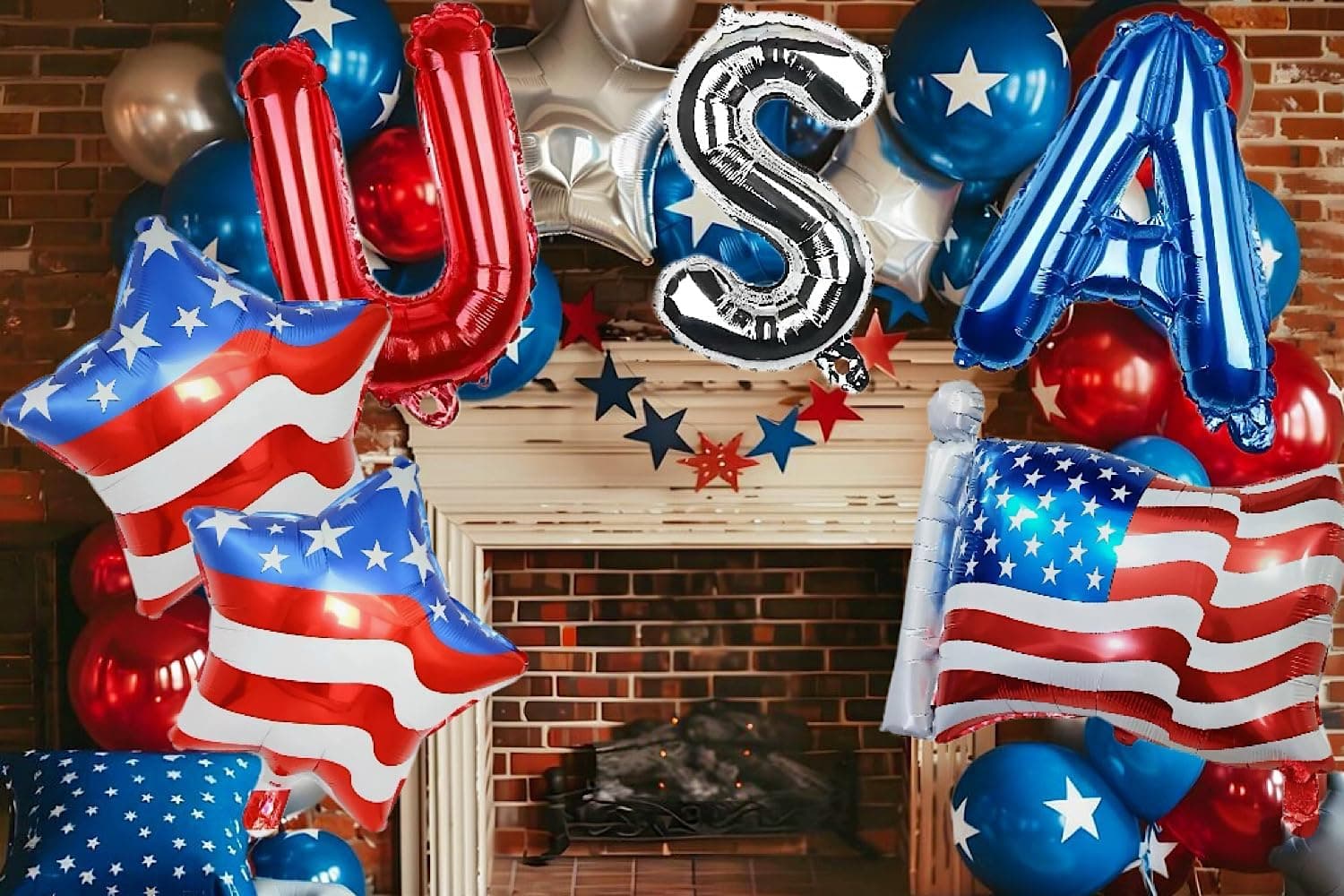 4th of July Decorations Red White and Blue Balloons Patriotic USA Party Fourth of July Decorations USA American Flag Balloons - Image 7