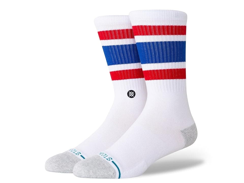 Stance Tube Philadelphia 76ers Crew Cut Socks Shoes White : LG (US Men's Shoe 9-13 - Women's Shoe 11-14), Cotton/Nylon/Polyester