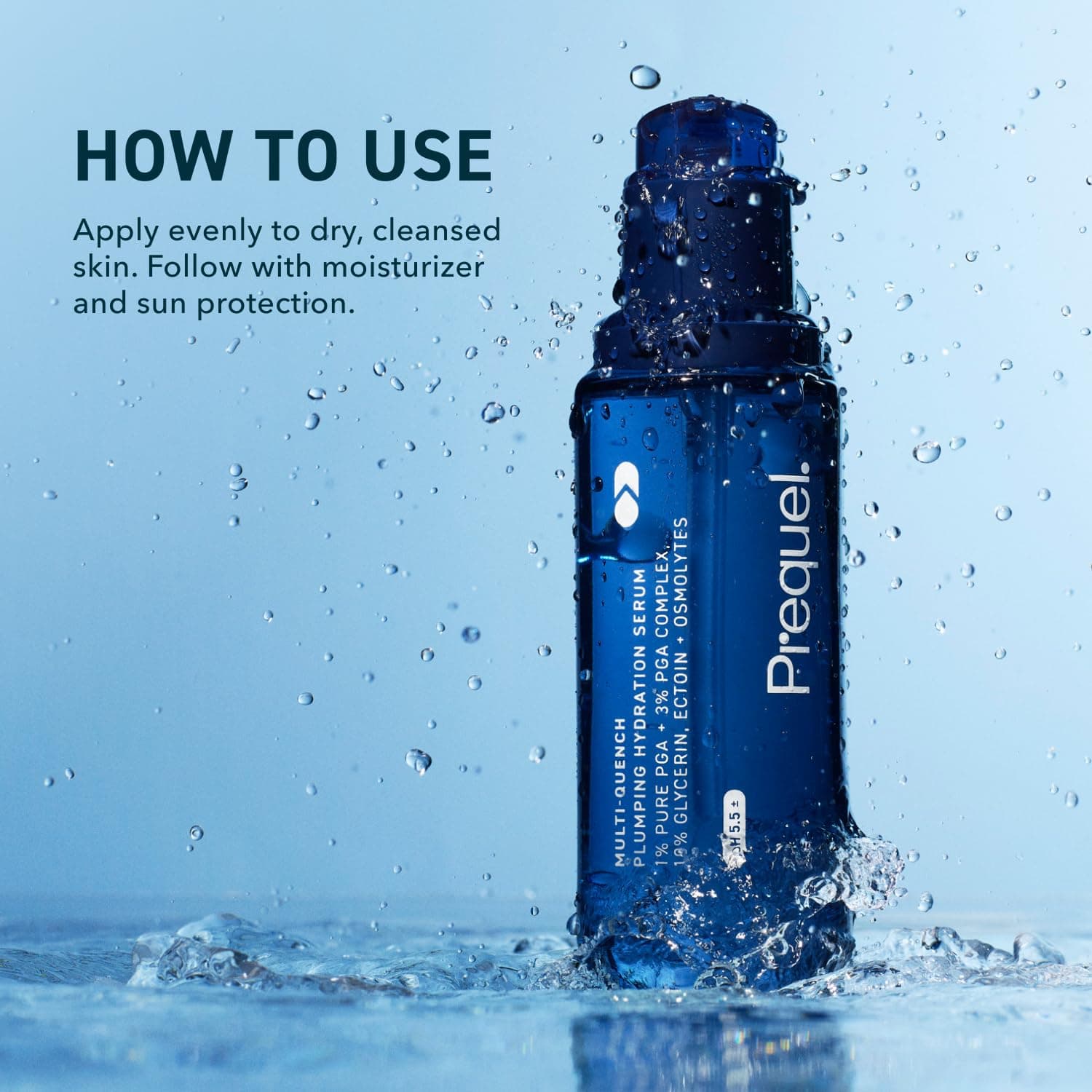 Prequel Skin 多重补水丰盈精华液，适合面部使用。针对女性的强效保湿面部精华，含PGA复合物和保湿成分。深层滋润干燥和敏感肌肤，1.7盎司 - Image 7