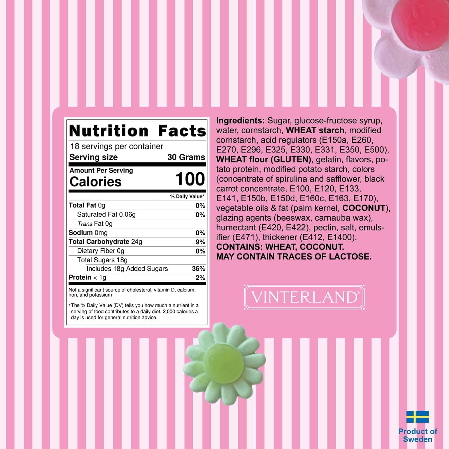 VINTERLAND - Swedish Candy Mix (1.2 Pounds) - Big Ovals & Big Swedish Candy Skulls - Raspberry Shots, Strawberry Dreams, and more - Image 3