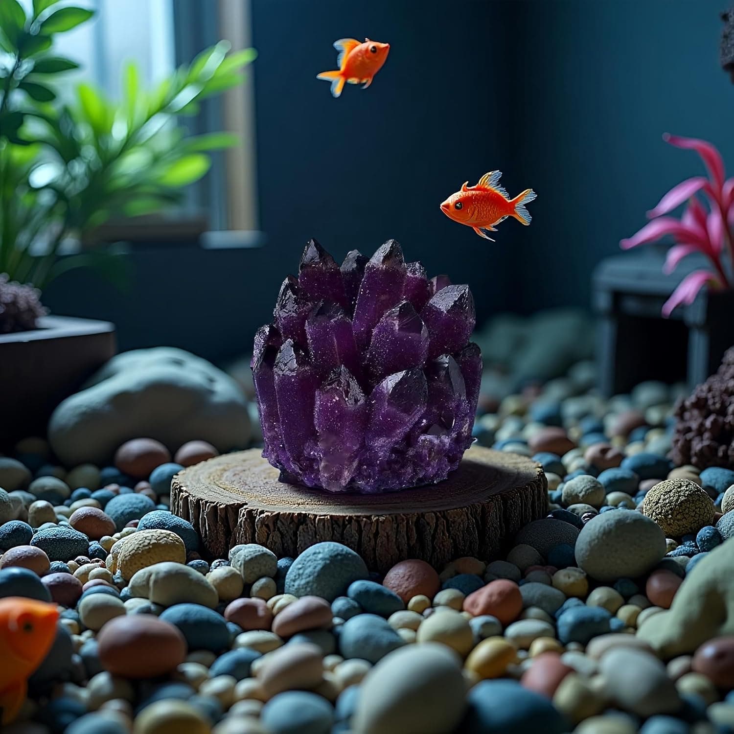 Large Amethyst Crystal Cluster，Real Crystals ，raw Crystal Cluster， Amethyst Stone ，Large Crystals Cluster for Home Decor - Image 5