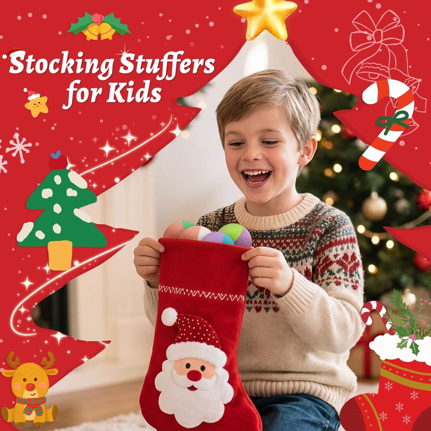 Bath Bombs for Kids with Surprise Inside, 24 Pack Kid Bath Bombs Gift Set, Christmas Gifts for Kids Stocking Stuffers for Boys Girls Kid Bubble Bath Fizzy with Bath Toys Inside - Image 8