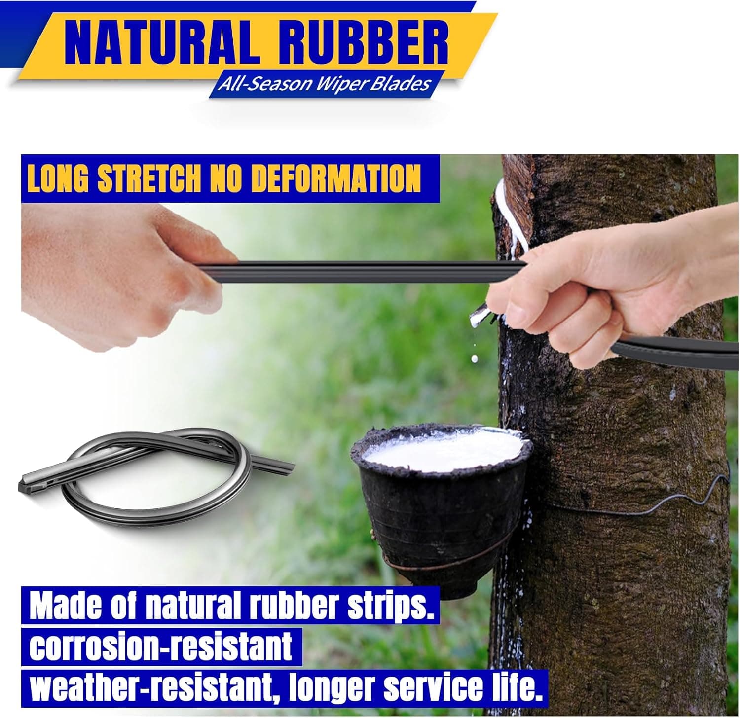 3 wipers Replacement for 2005-2022 Honda Odyssey, Windshield Wiper Blades Original Equipment Replacement - 26"/22"/16" (Set of 3) U/J HOOK - Image 4