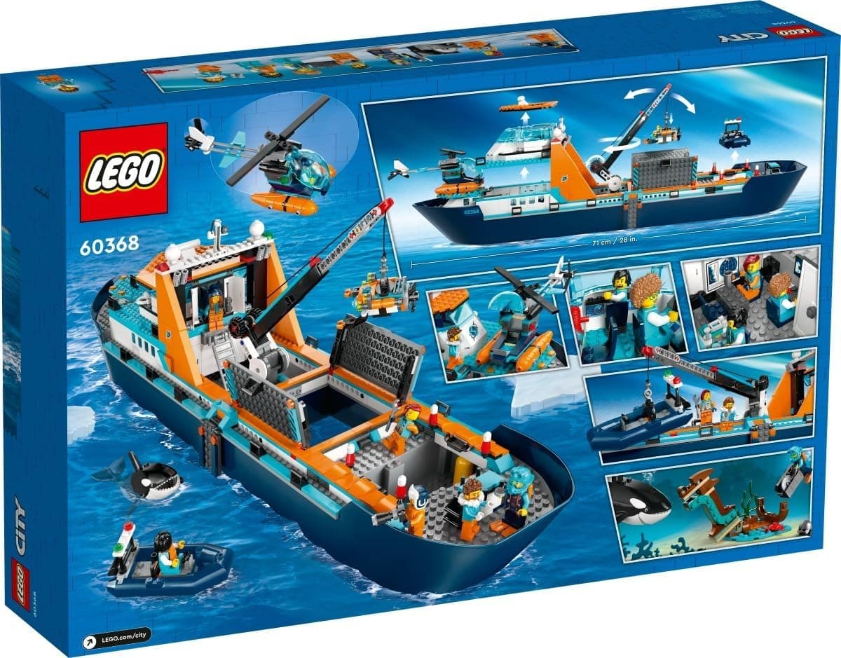Lego City 60368 Arctic Research Ship & 60376 Arctic Snowmobile Set of 2 - Image 4