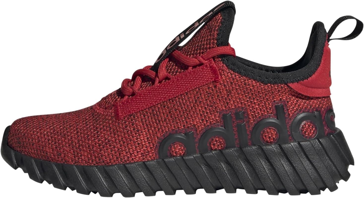 adidas Kids Boys Kaptir 3.0 Lace Up Sneakers Shoes Casual - Black 10.5 Little Kid Better Scarlet/Black/Black - Image 2