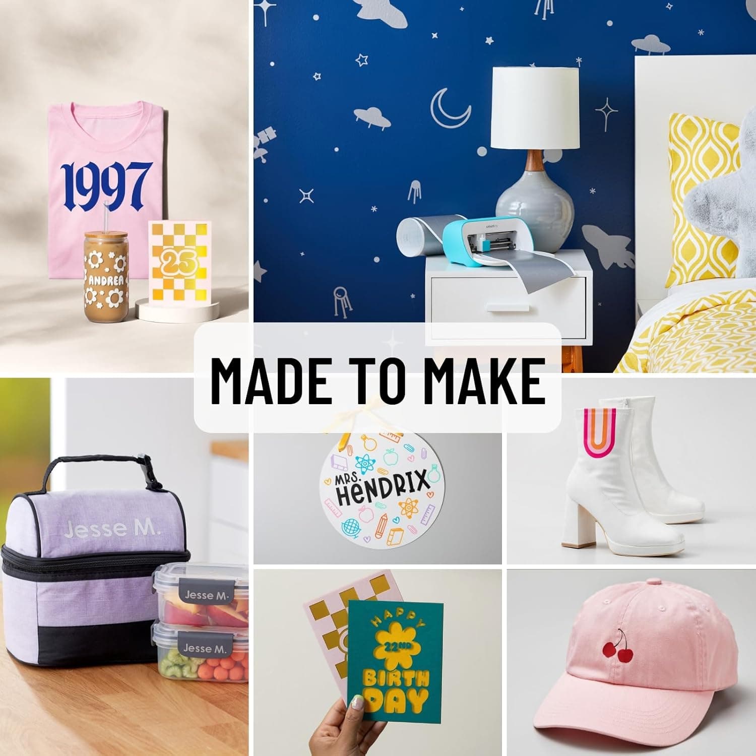 Cricut Joy Machine with Card Kit, Sampler Smart Vinyl Roll, Cutting Mats and Tool Set Bundle - Compact Tool for DIY Craft Projects and Decals, Beginner Craft Cutting Machine with Starting Materials Joy Machine with Cards & Vinyl - Image 5