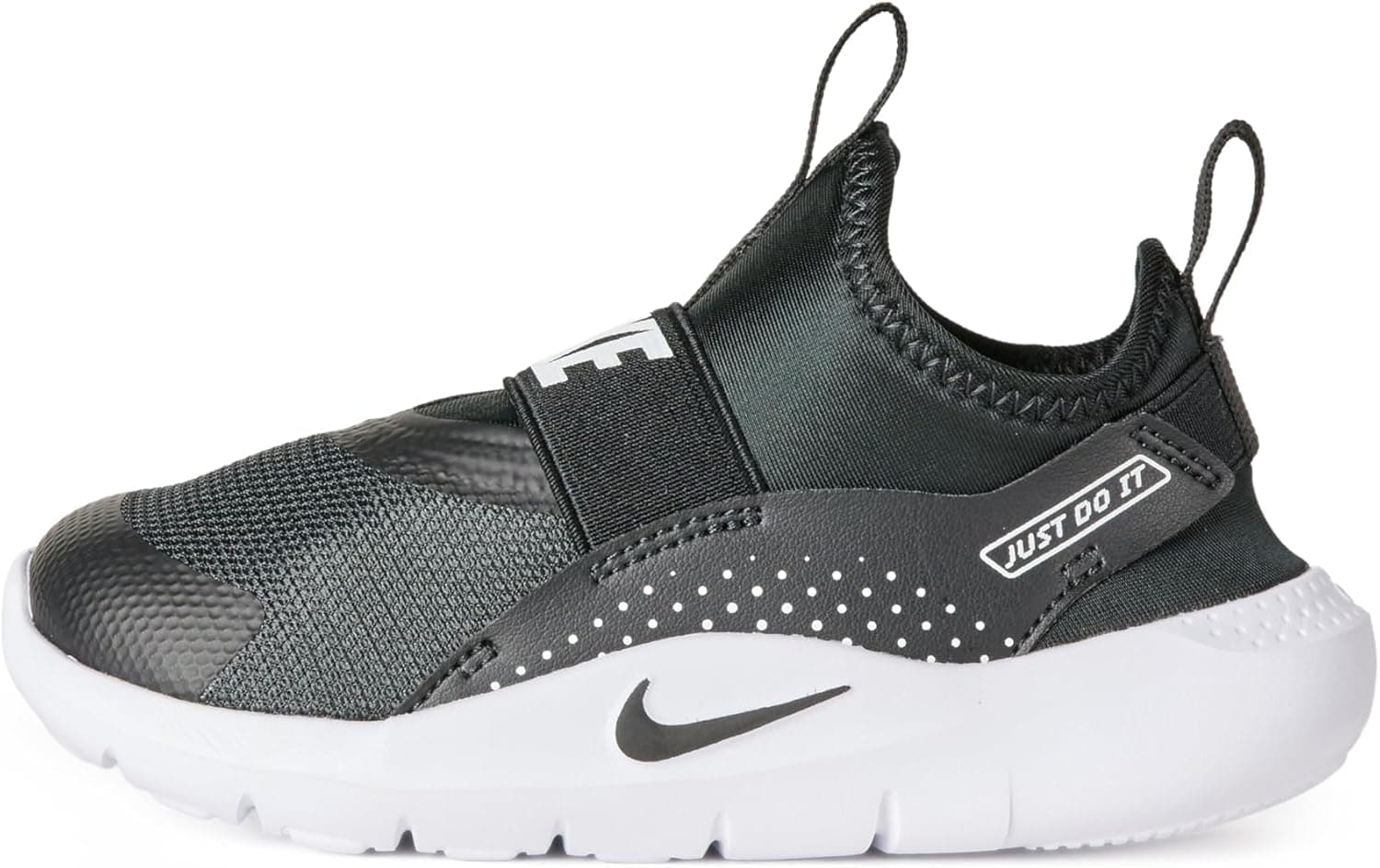 Nike Kids' Flex Runner 4 Running Shoe 7 Toddler Black/Black/White - Image 2
