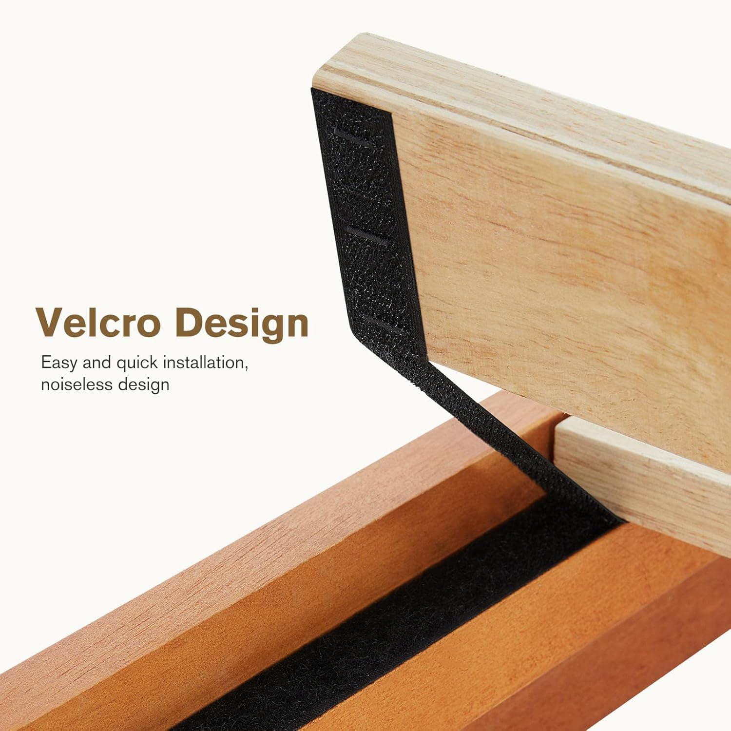 Sweetcrispy Solid Wood Bed Frame, Full Size Bed Base with Wood Slat Support, Sturdy, Stylish & Noise-Free Design, No Box Spring Needed, Easy Assembly, 12 in Natural Pine Brown Full Size - Image 6