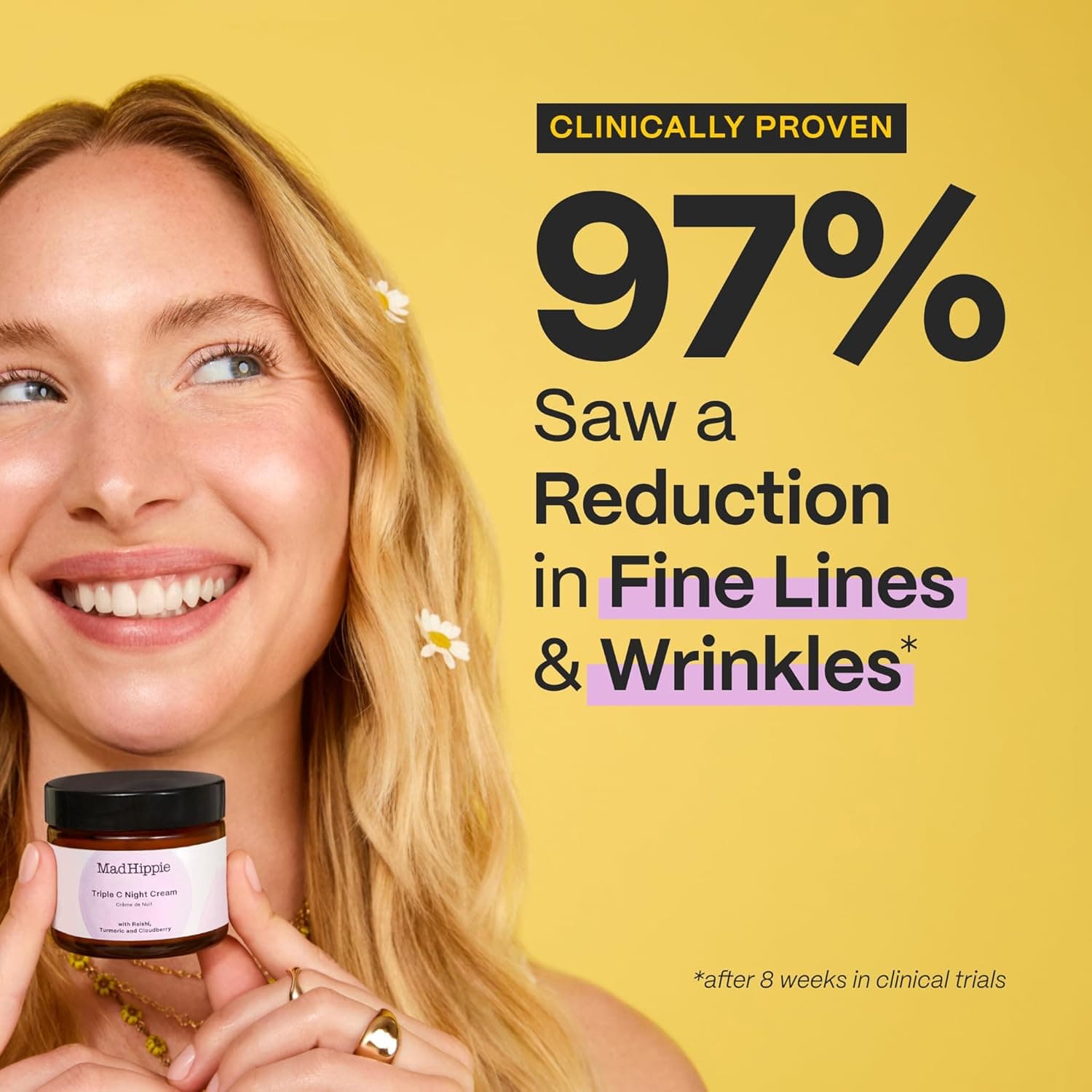 Mad Hippie Triple C Night Cream – Face Moisturizer, Skin-Brightening, Anti-Aging Skin Care with 3 Forms of Vitamin C, 2.1 Oz - Image 3