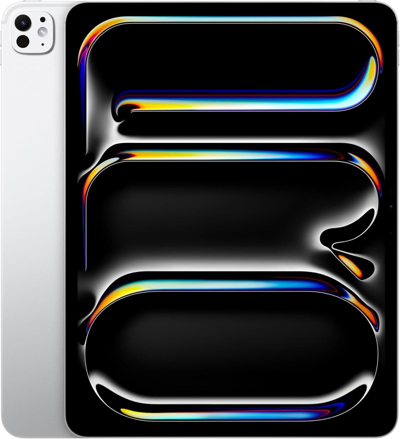 Apple iPad Pro 13-Inch (M4): Built for Apple Intelligence, Ultra Retina XDR Display, 256GB, 12MP Front/Back Camera, LiDAR Scanner, Wi-Fi 6E, Face ID, All-Day Battery Life — Silver Wi-Fi 256GB Silver Standard Glass - Image 2