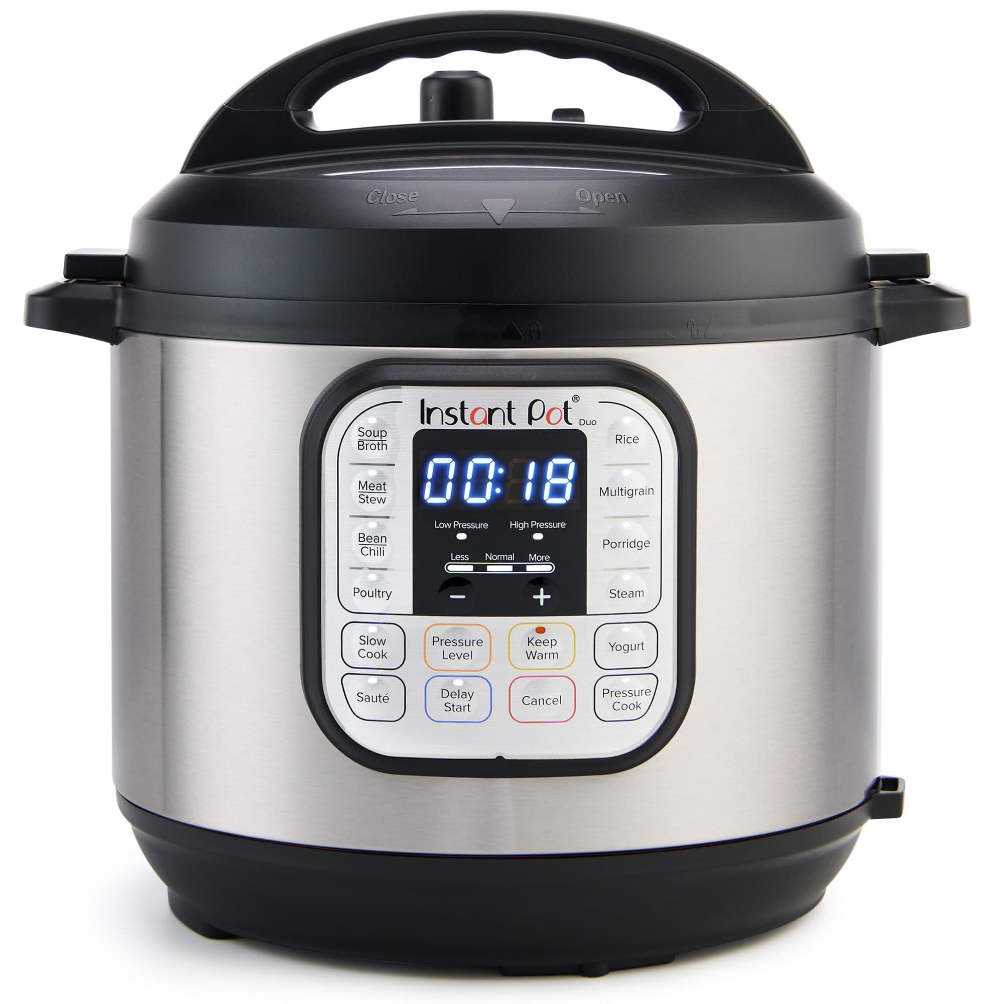 Instant Pot Duo 7-in-1 Electric Pressure Cooker, Slow Cooker, Rice, Steamer, Sauté, Yogurt Maker, Warmer & Sterilizer, Includes App With Over 800 Recipes, Stainless Steel, 6 Quart 6 Quarts