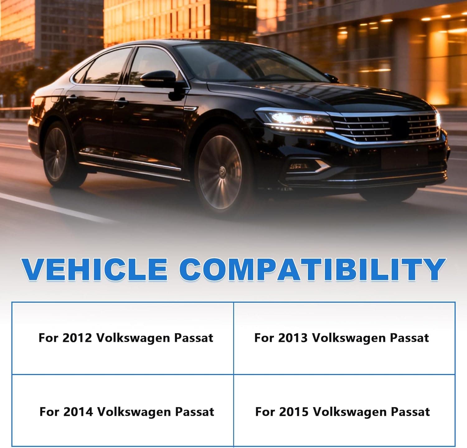 Front Molding Grille Grill Chrome For 2012 2013 2014 2015 Volkswagen VW Passat 561853651COQE - Image 2