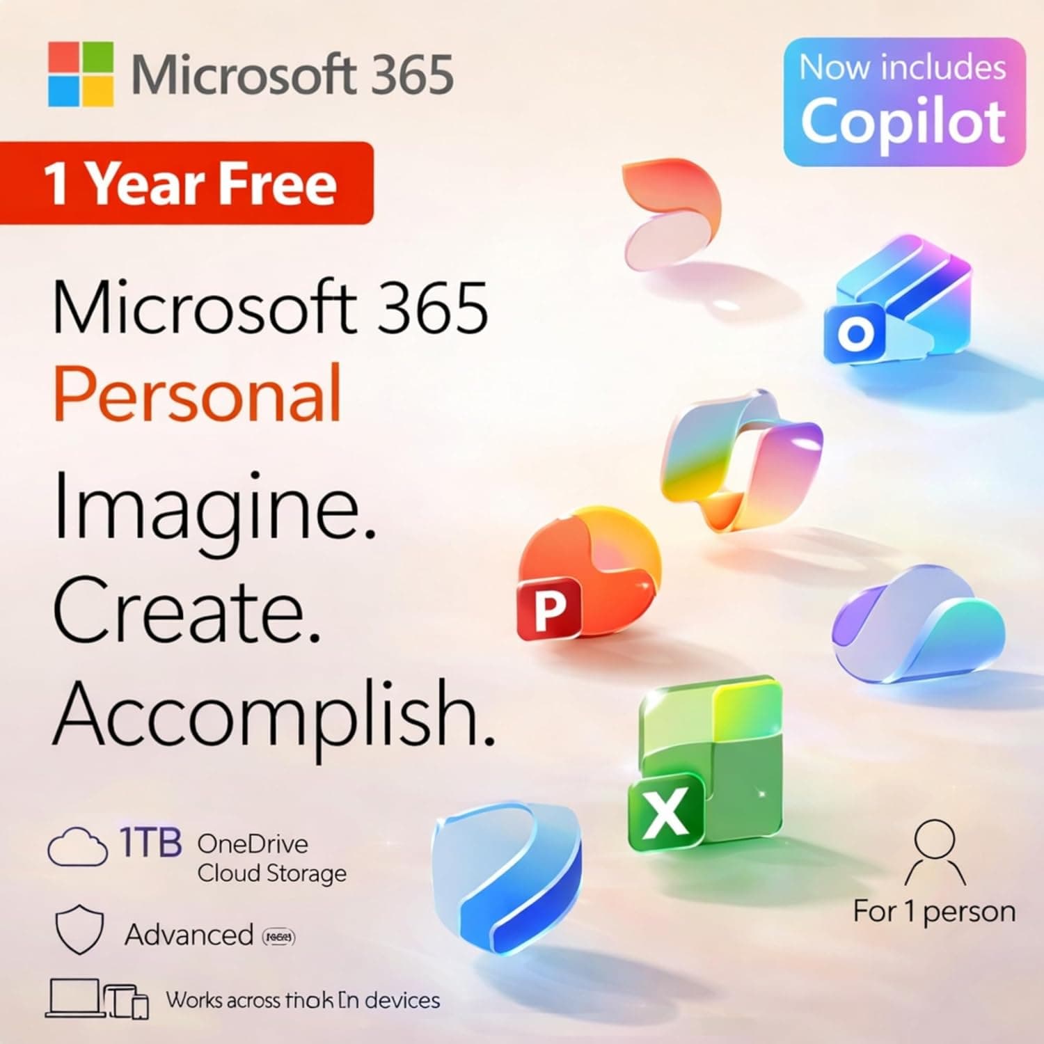 HP 16GB RAM Student and Home Laptop with Microsoft 365, 1TB Cloud Storage and 64GB SSD, Fast Intel Core, Win 11 w/o Earbuds – Perfect for Work & Play Neutral - Image 2